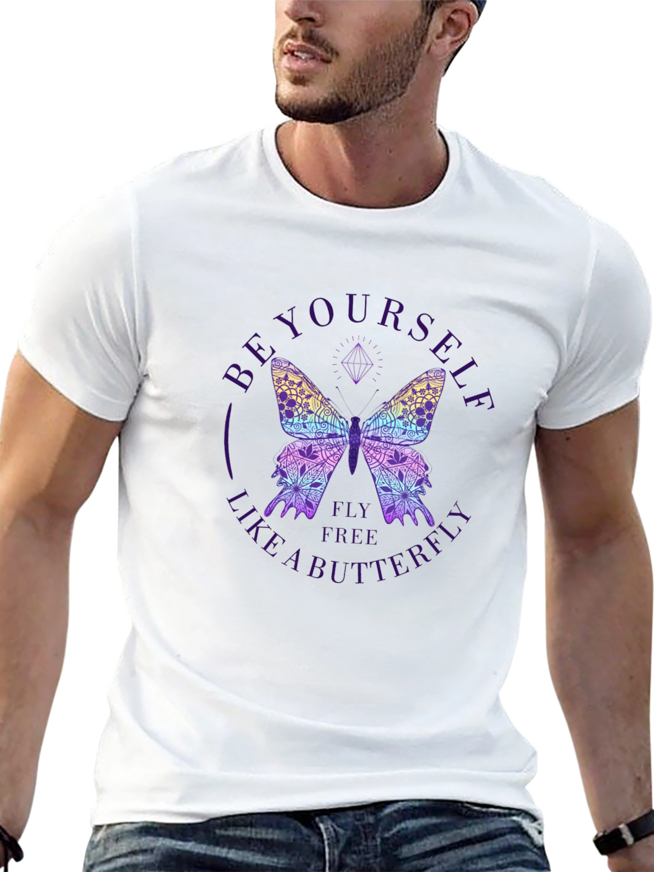 Be Yourself Butterfly Graphic Tee