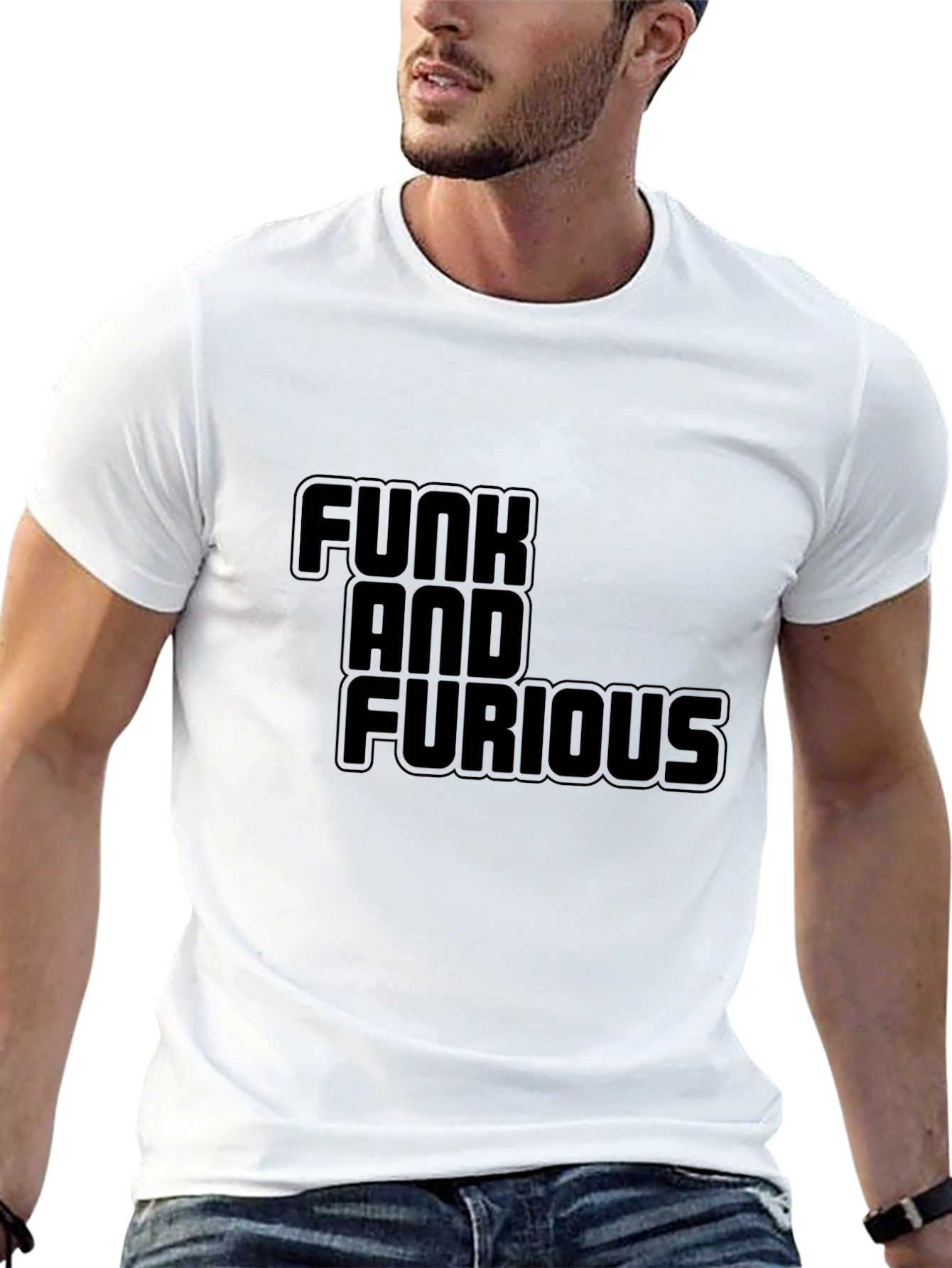 Funk and Furious T-Shirt - Bold Black Tee