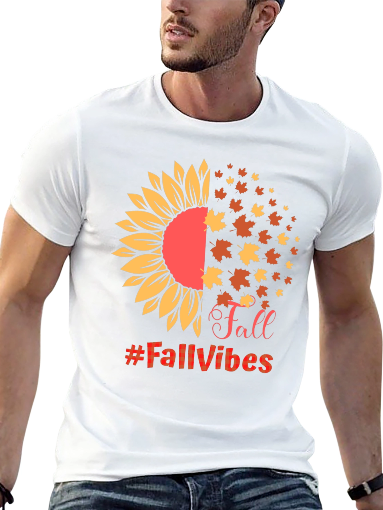 Fall Vibes Sunflower Graphic Tee