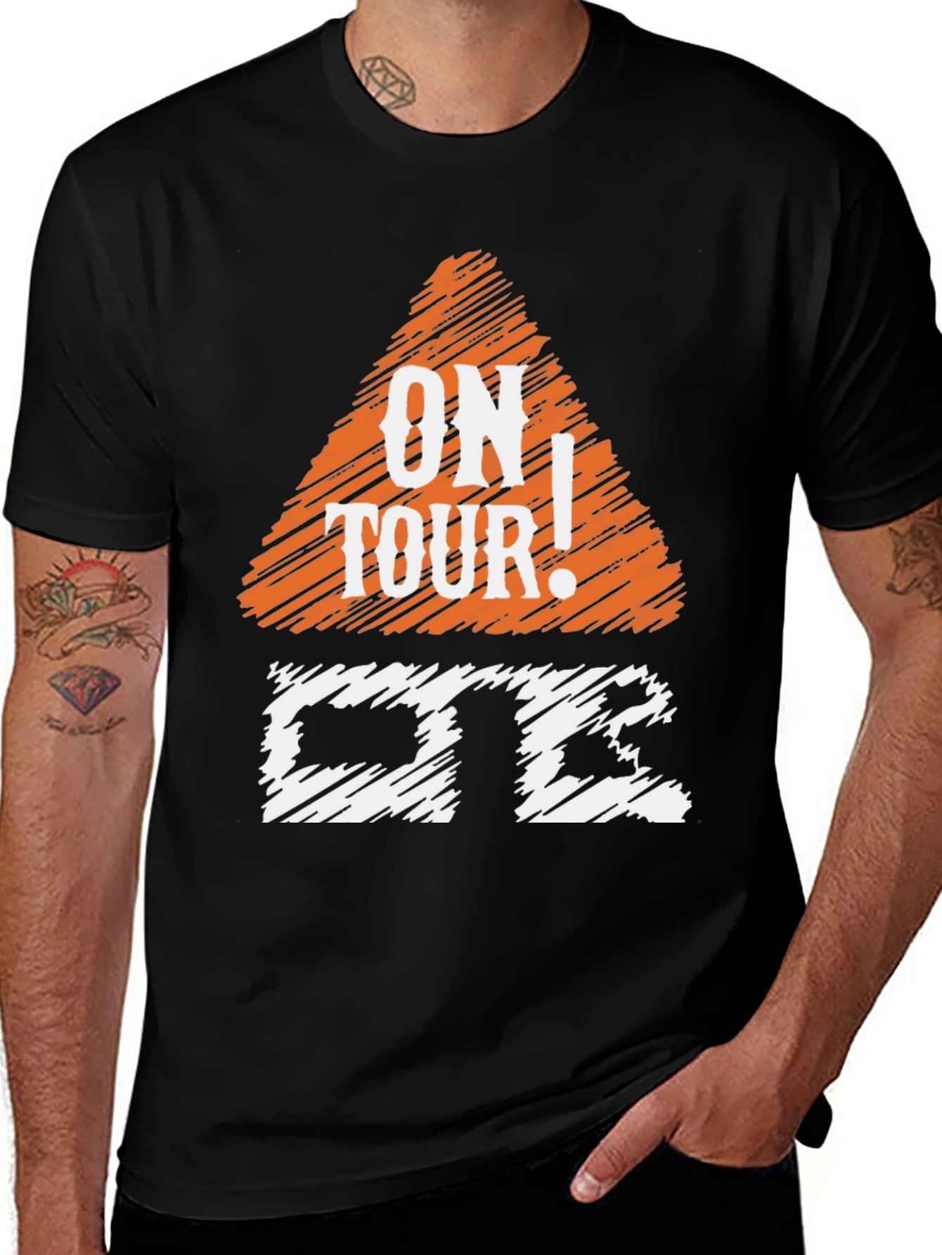 On Tour! Graphic Tee - Trendy Music Lover T-Shirt