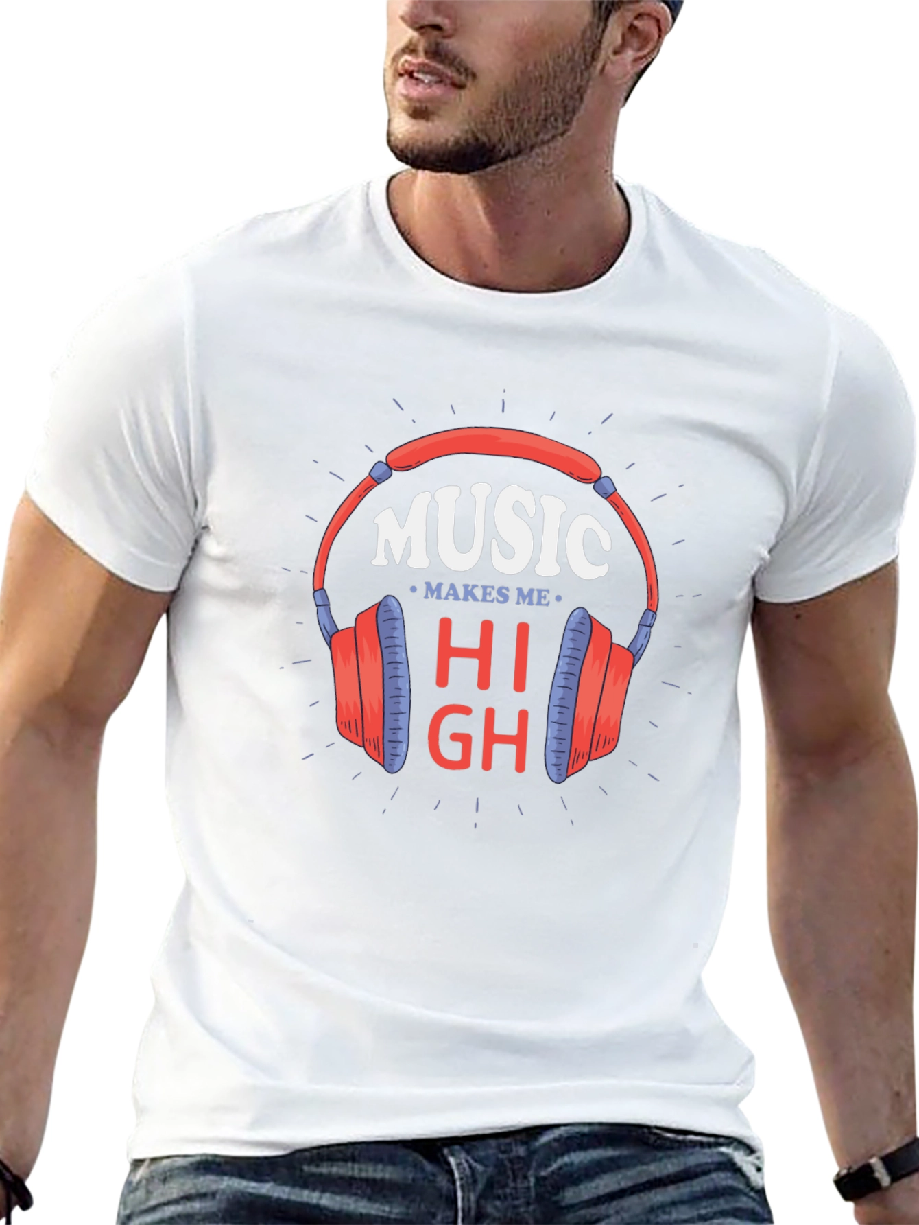 Music Makes Me High Graphic Tee