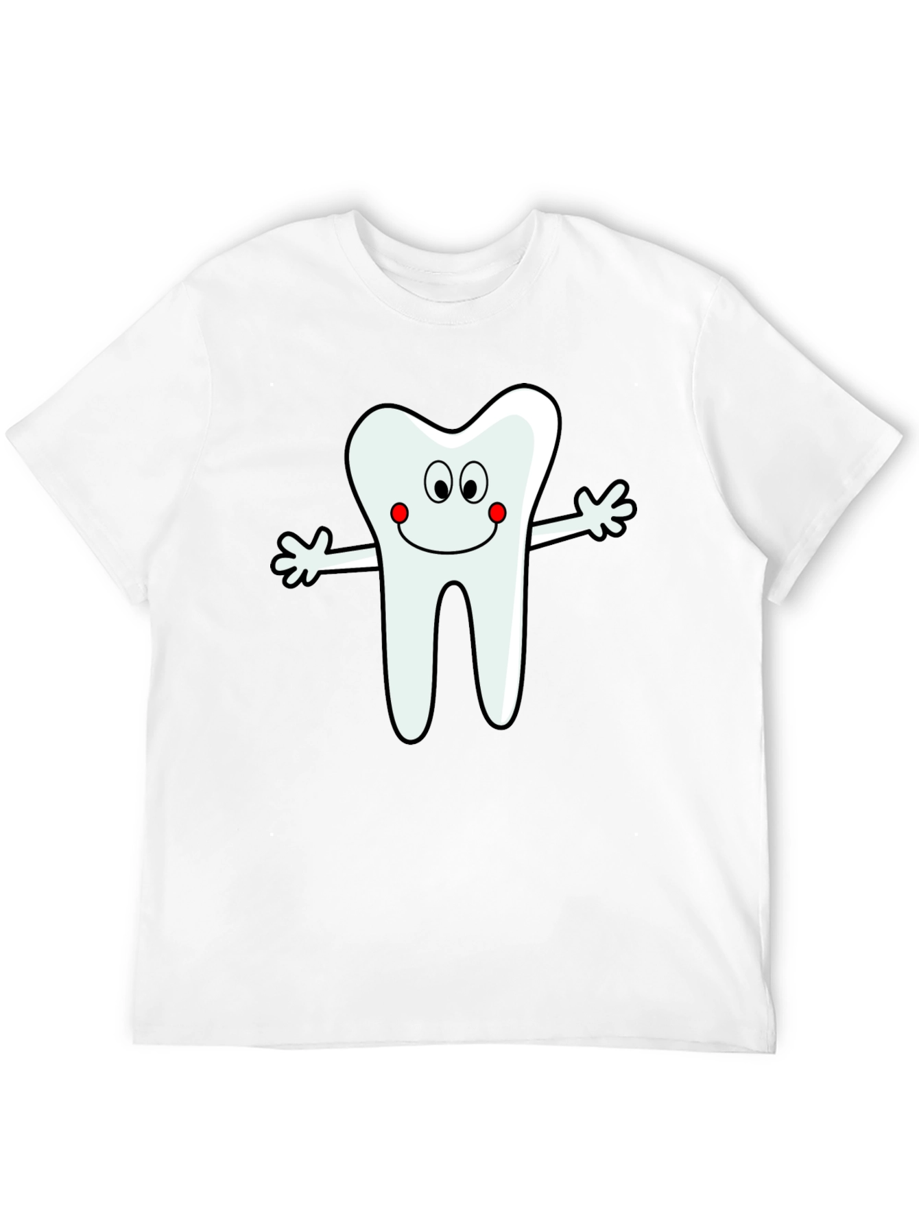 Tooth Cartoon Graphic T-Shirt