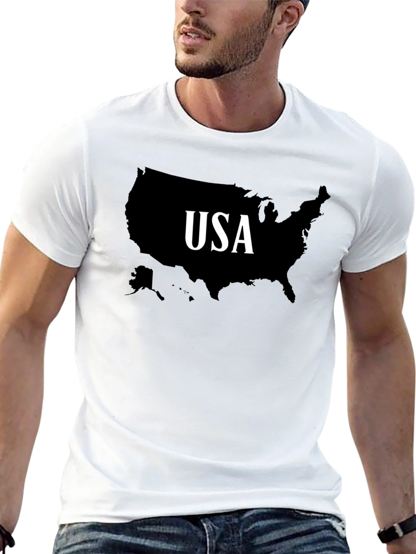USA Map T-Shirt - Patriotic Pride Tee