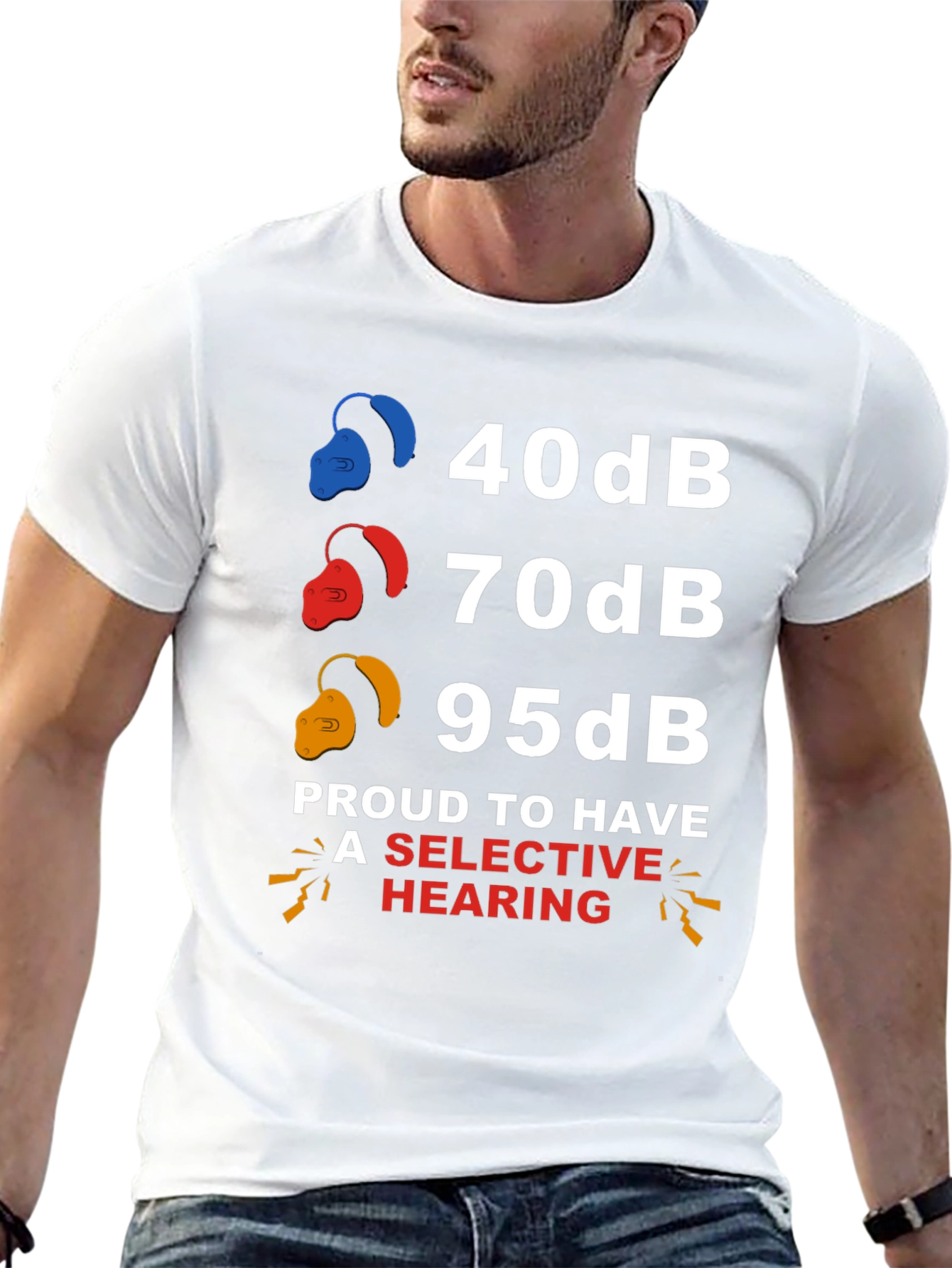 Selective Hearing T-Shirt: Funny Audiology Humor