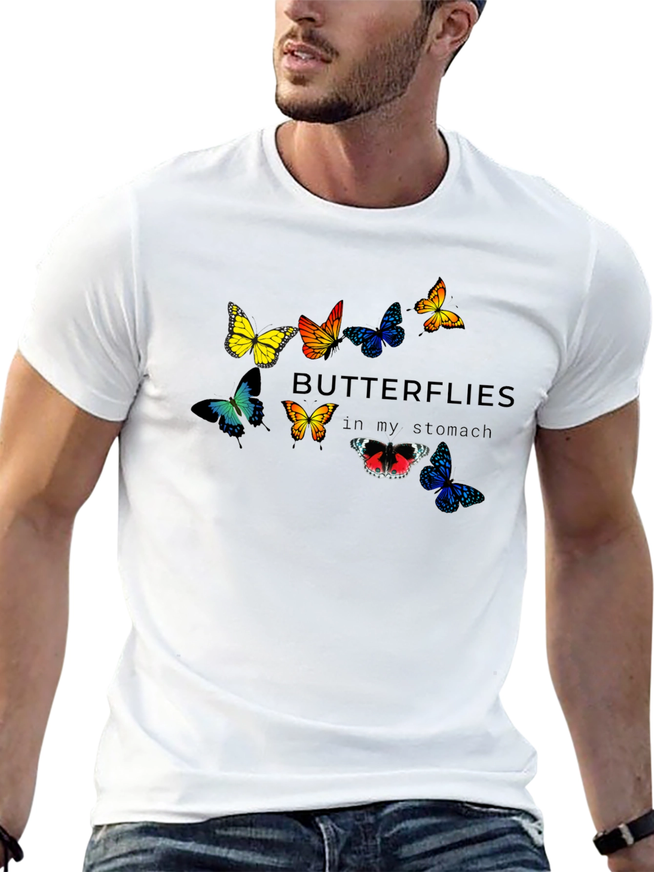 Butterflies in My Stomach Graphic T-Shirt