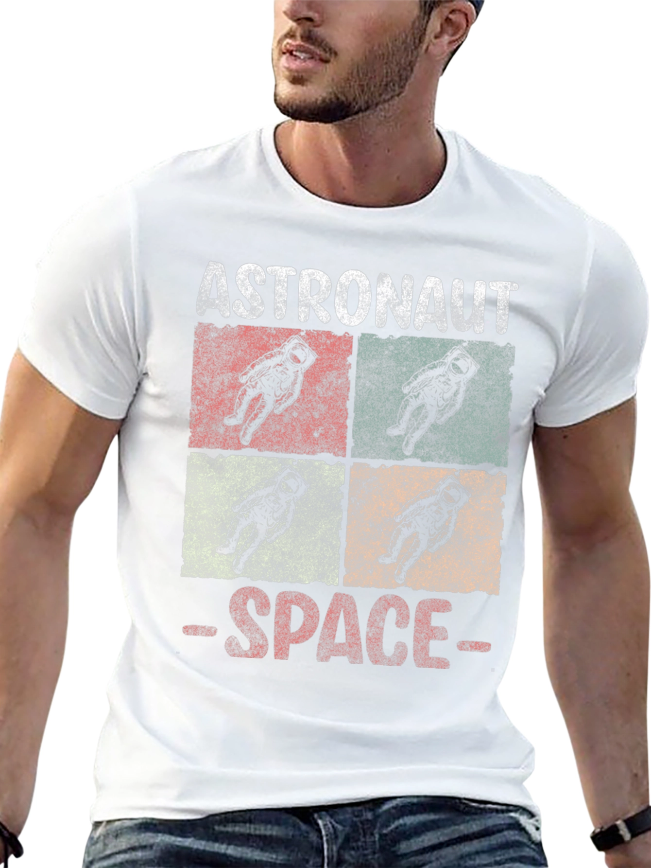 Astronaut Space Retro T-Shirt