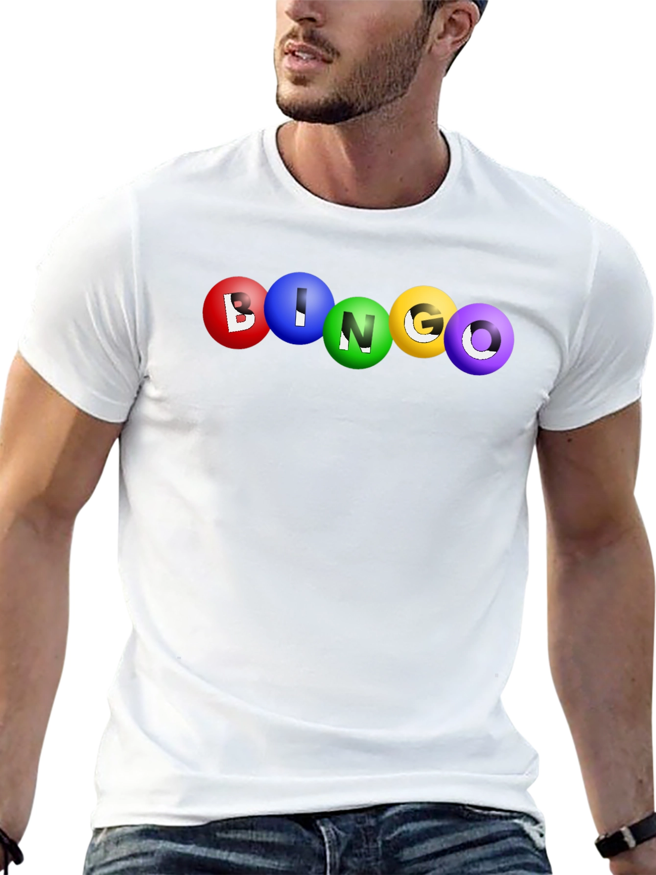 Bingo Balls Graphic Tee - Lucky Game T-Shirt