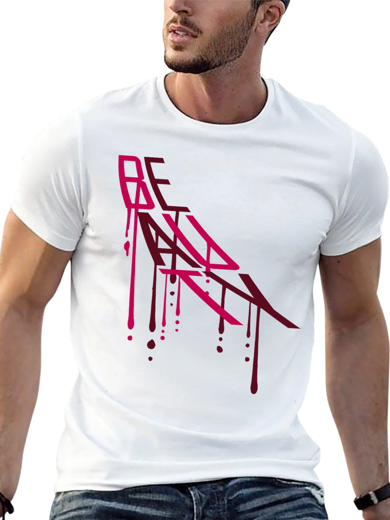 Edgy Graphic Print Black T-Shirt