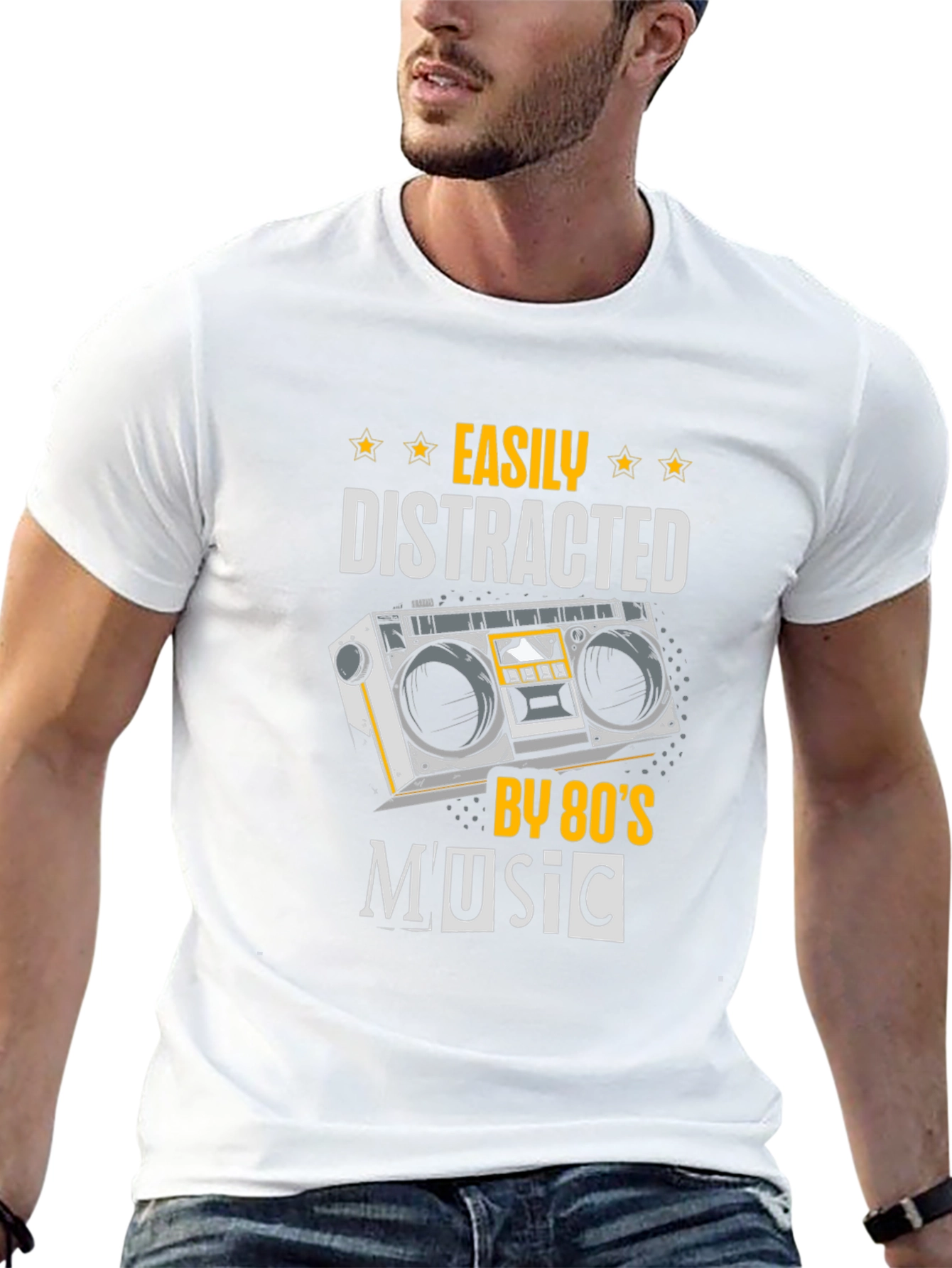 80s Music Lover T-Shirt - Easily Distracted Tee