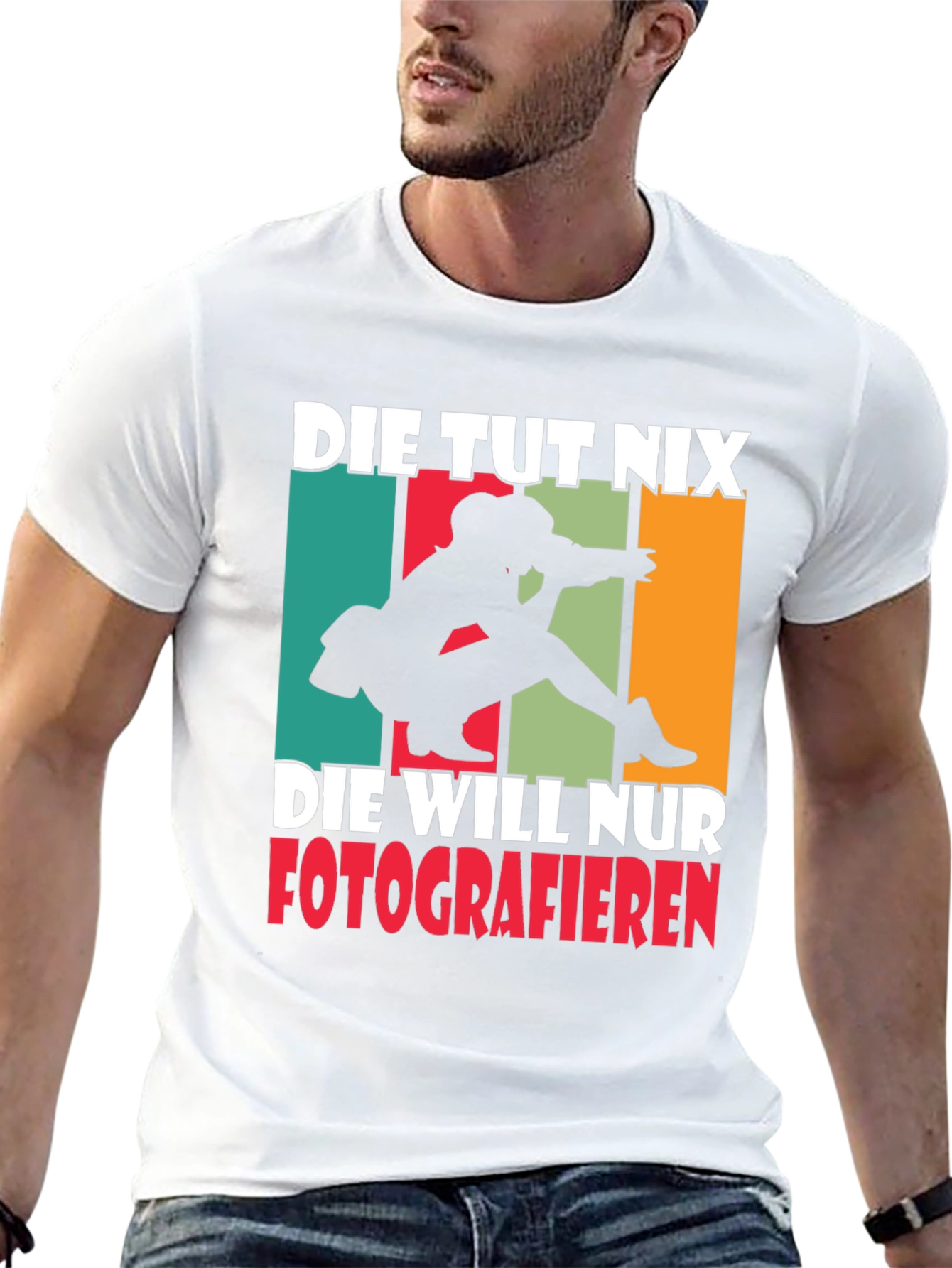 Die Tut Nix Photographer T-Shirt - Unisex Cotton Tee