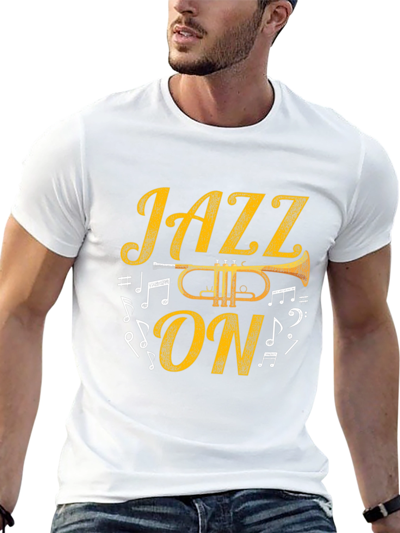 Jazz On T-Shirt Trumpet Music Tee
