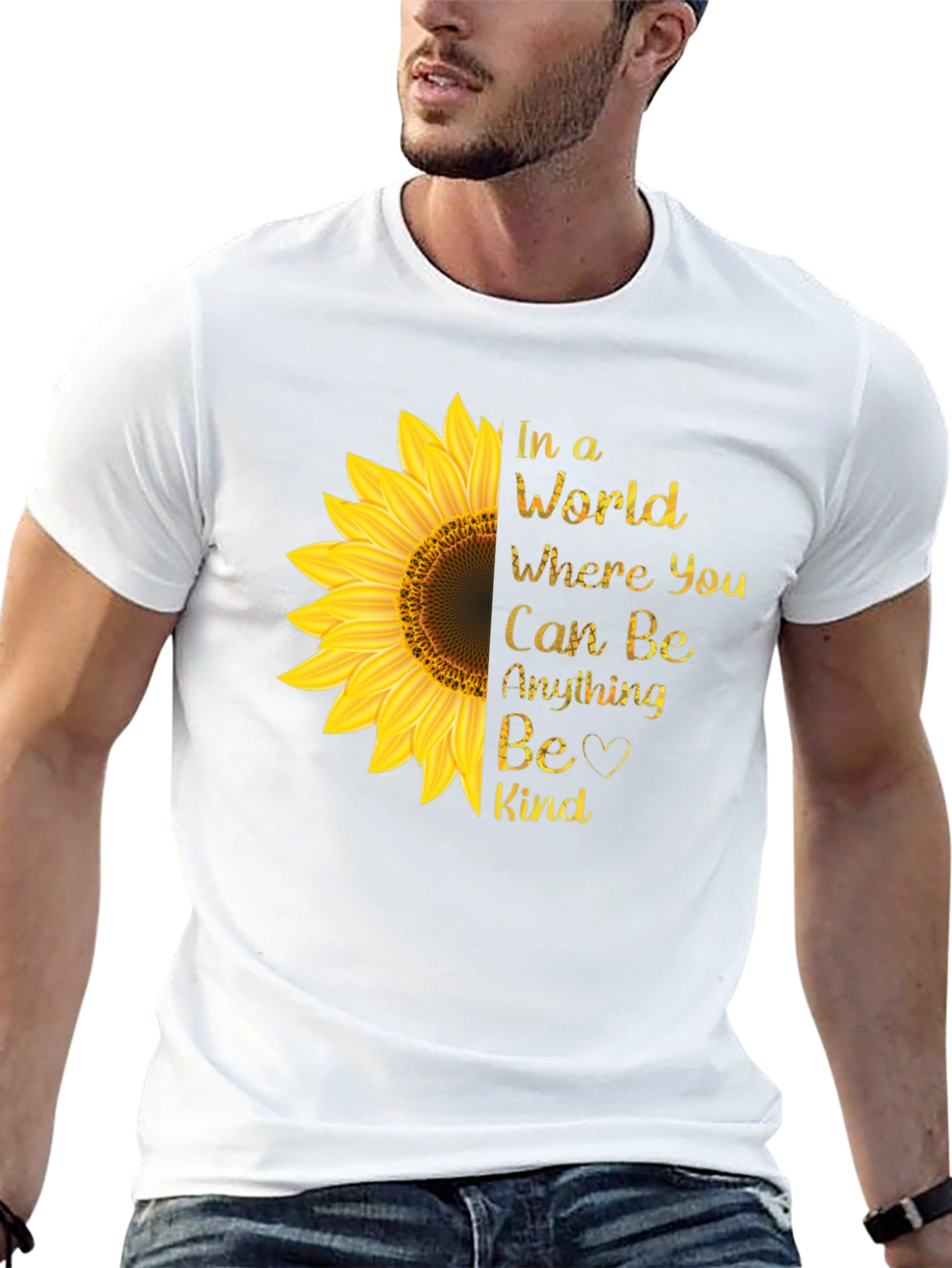 Sunflower Kindness T-Shirt - Be Kind Tee