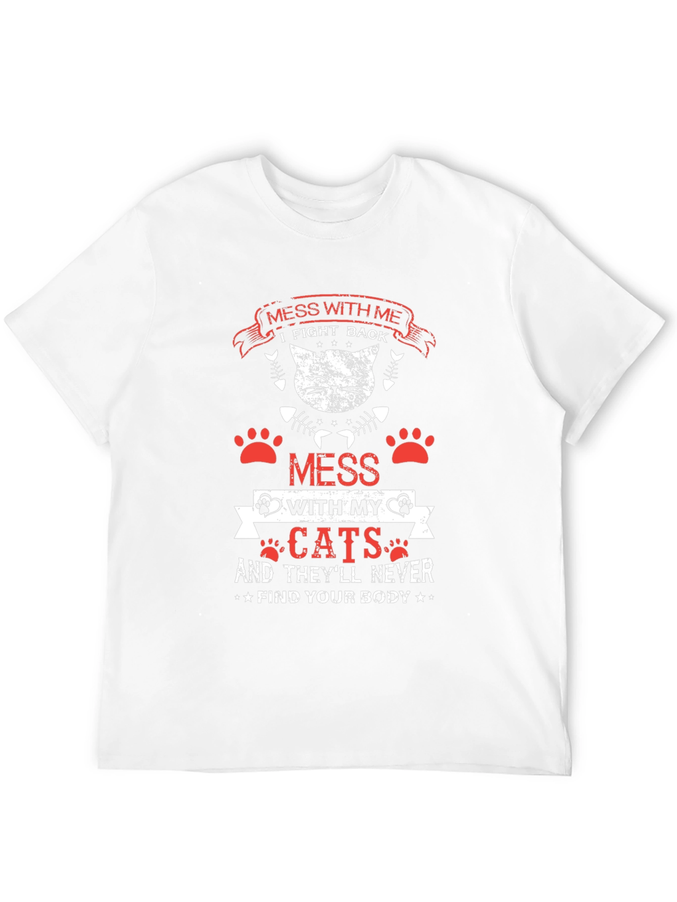 Mens Funny Cat Lover T-Shirt