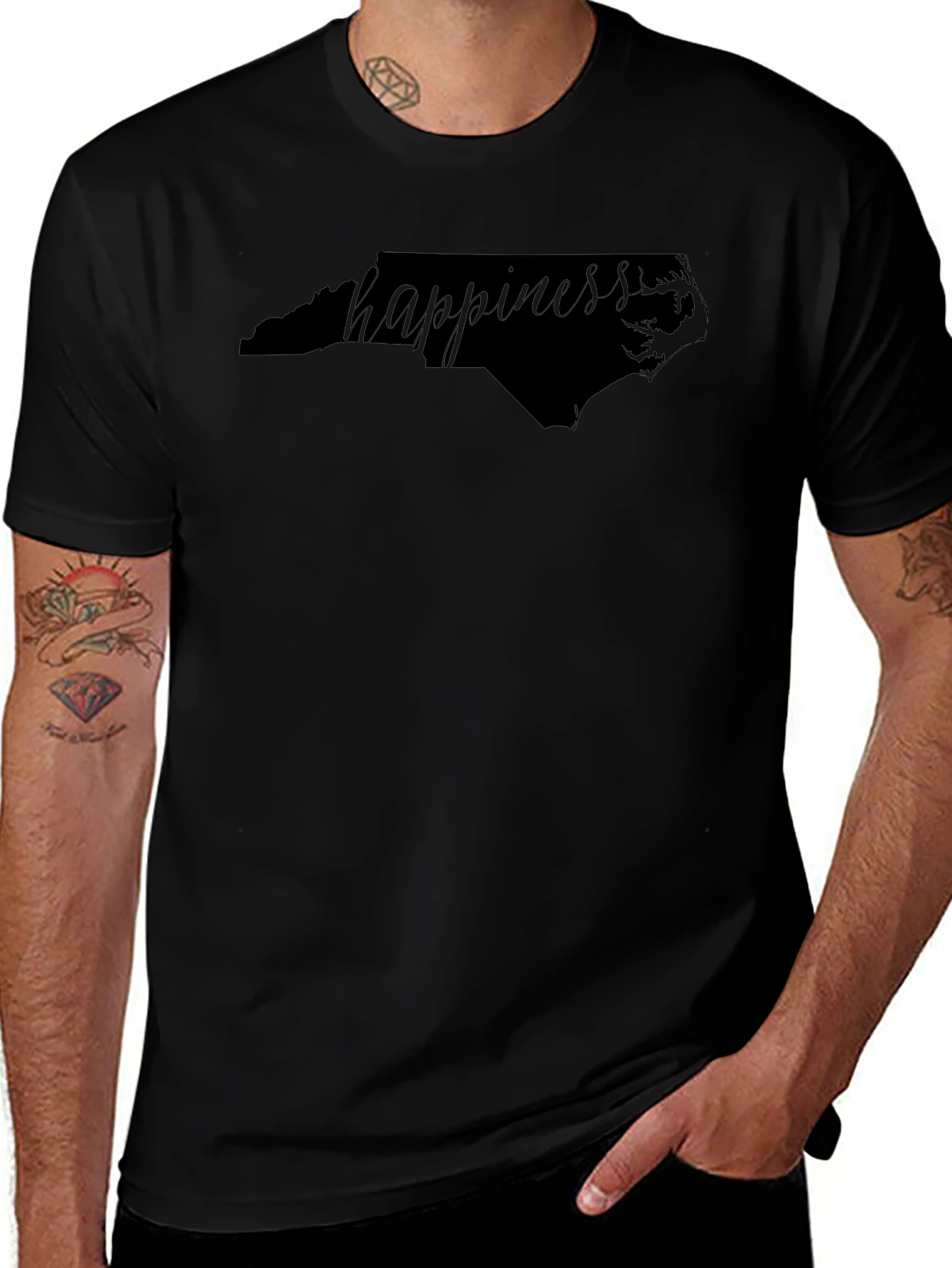 Happiness North Carolina NC State Pride T-Shirt