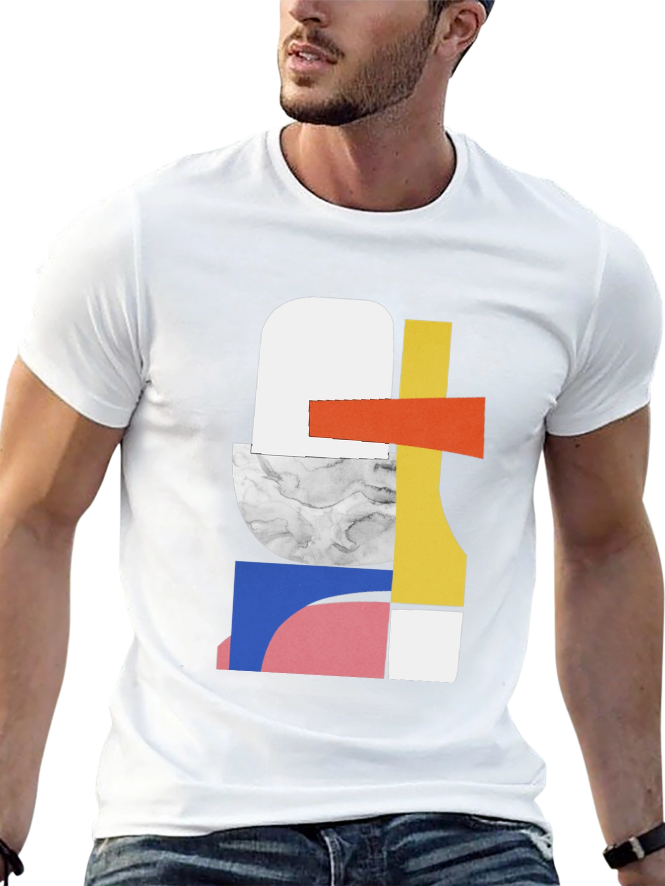 Abstract Geometric Art T-Shirt - Modern Style