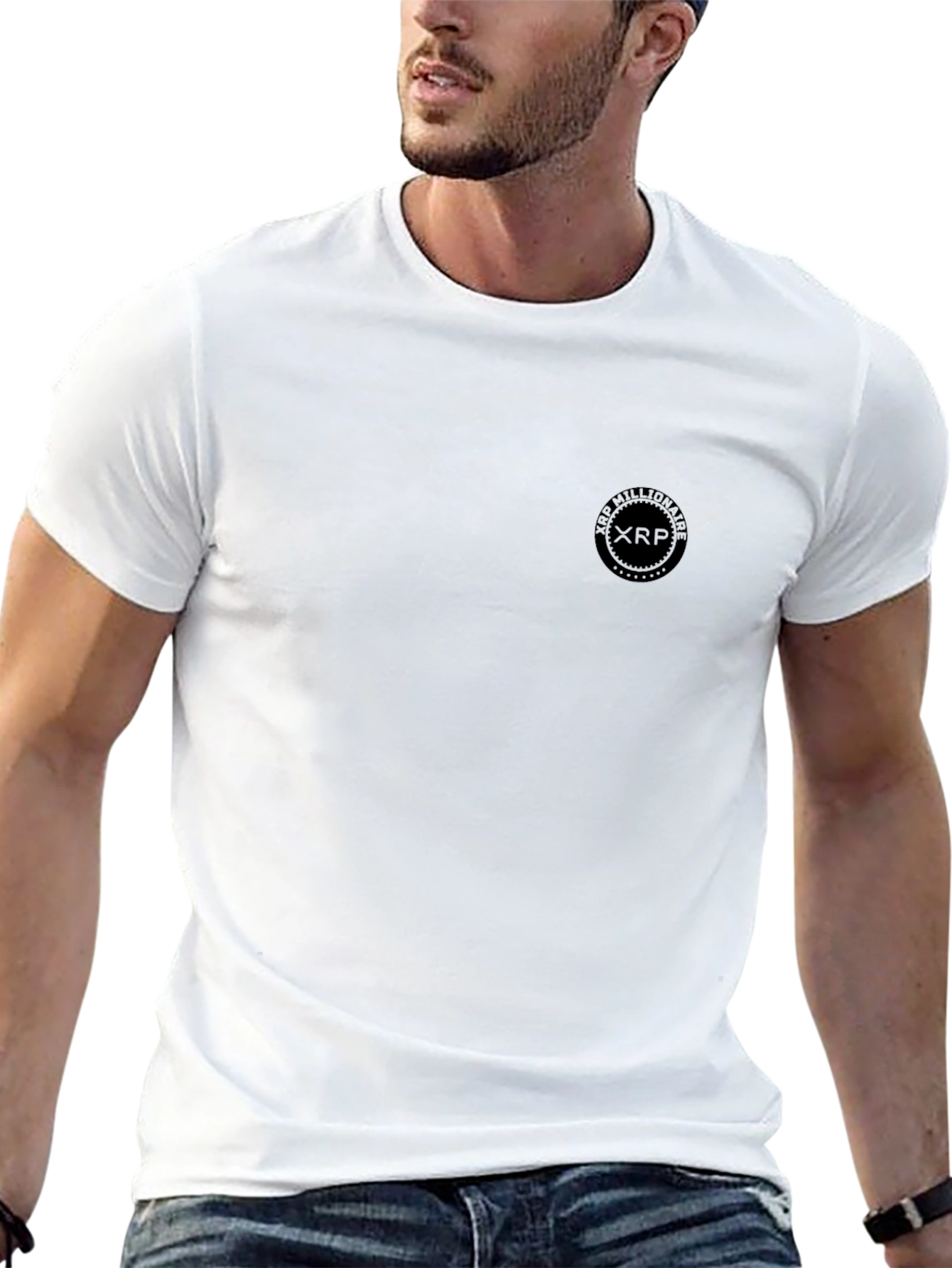Mens Black XRP T-Shirt - Crypto Fashion