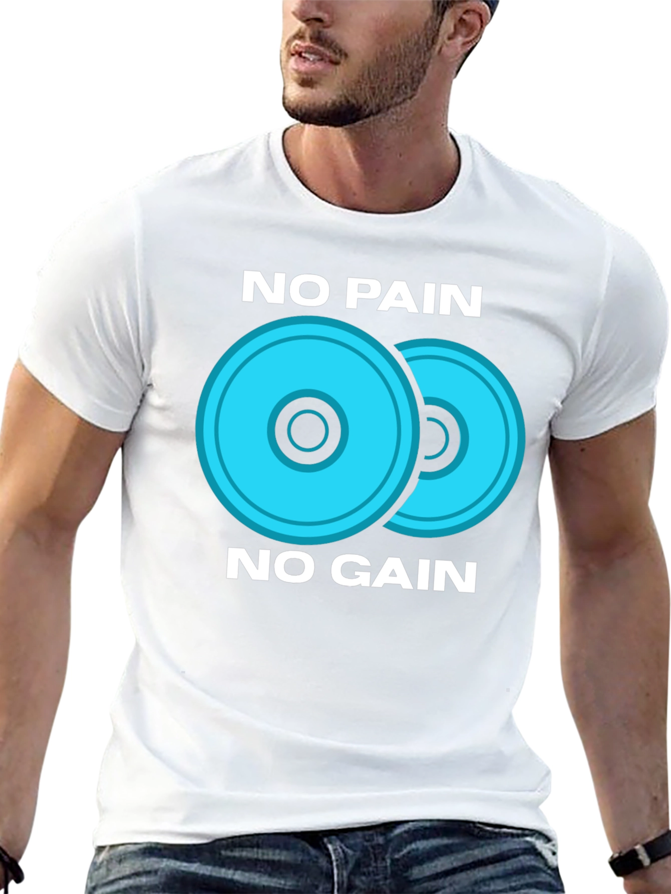 No Pain No Gain Fitness T-Shirt - Gym Motivation