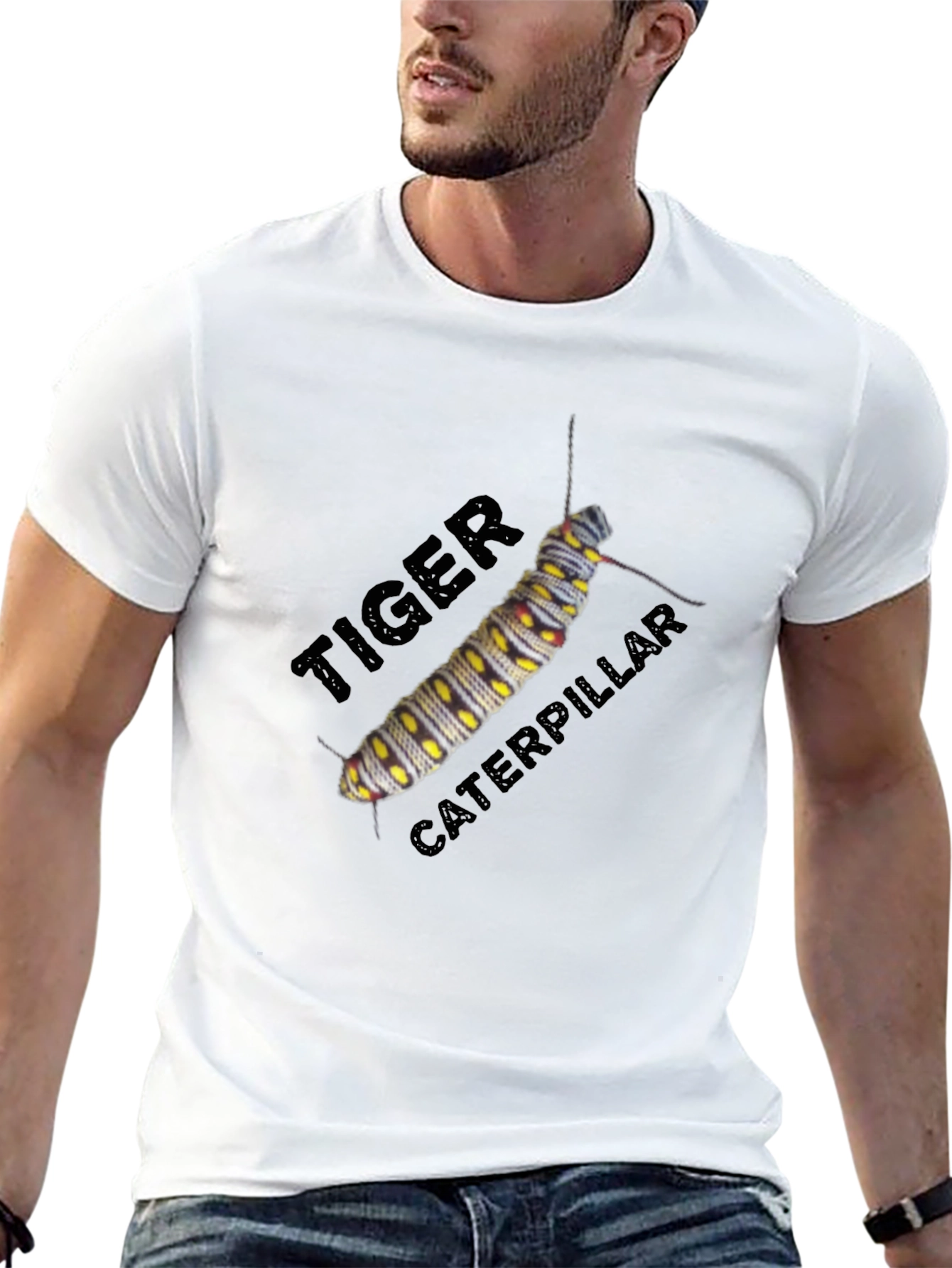 Tiger Caterpillar Graphic T-Shirt