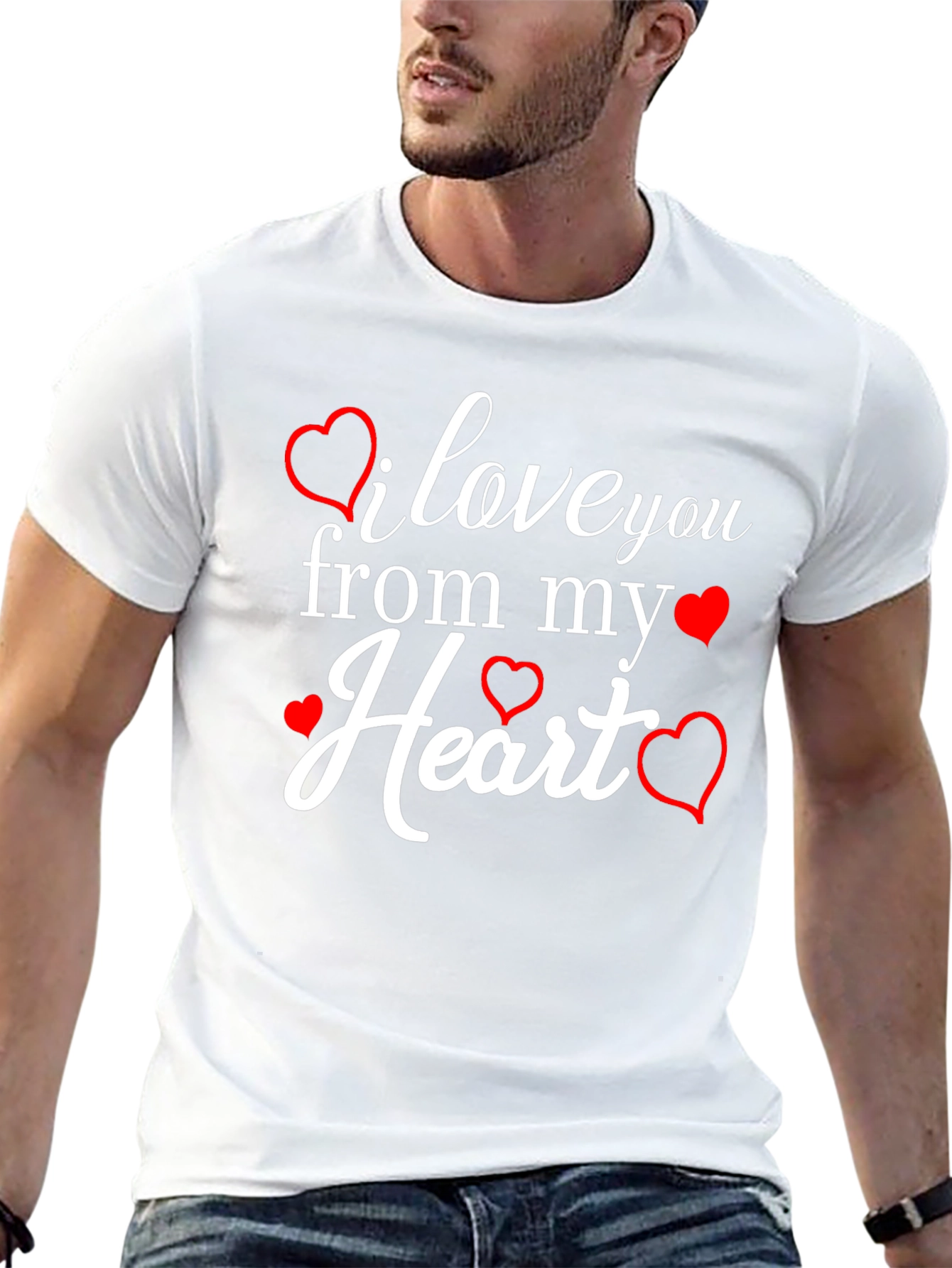 I Love You From My Heart Graphic Tee