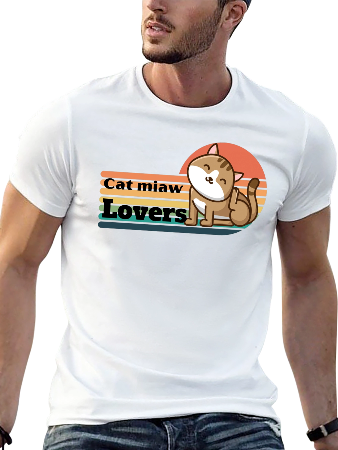 Cat Miaw Lovers Graphic Tee