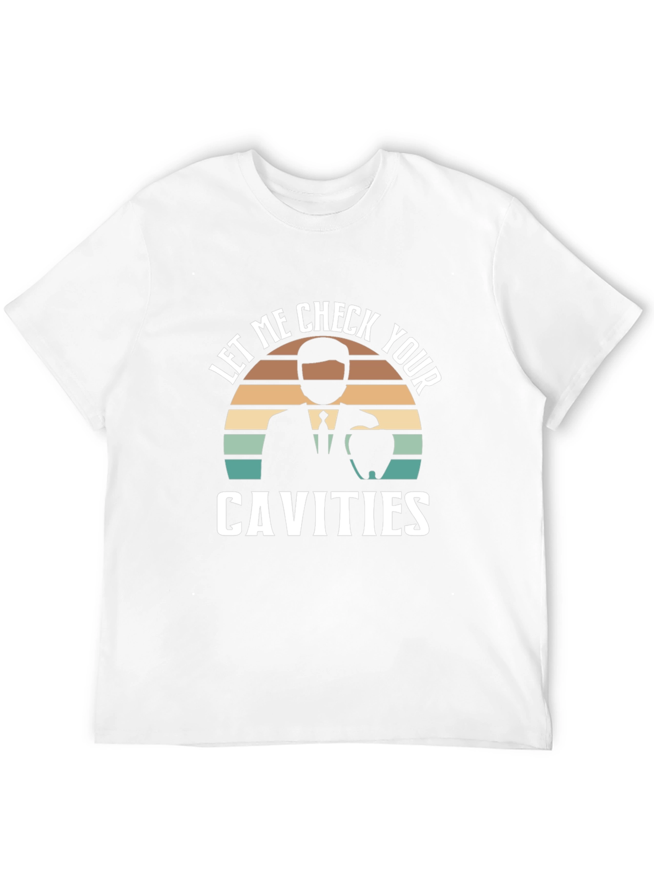 Dentist Check Cavities Retro Style T-Shirt