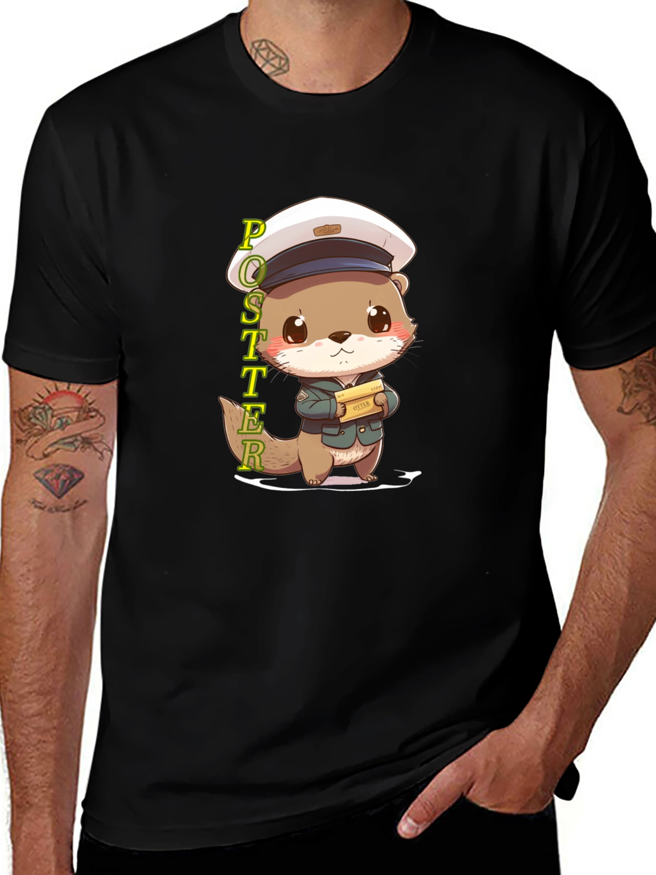 Cute Otter Postman T-Shirt