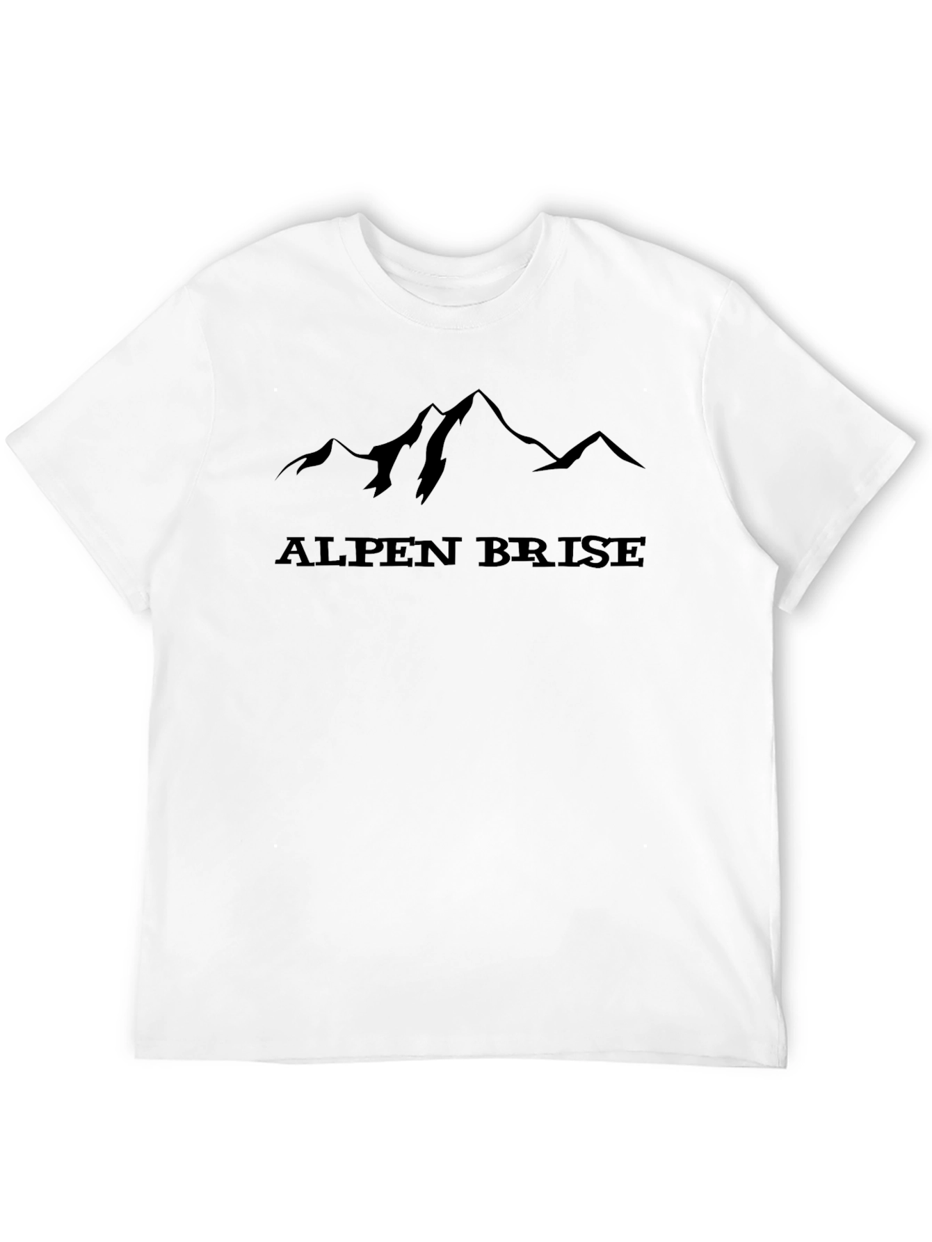 Alpen Brise Mountain Graphic Tee - Black