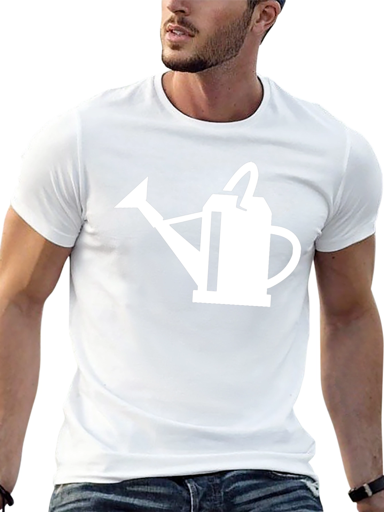 Watering Can Graphic Tee - Black