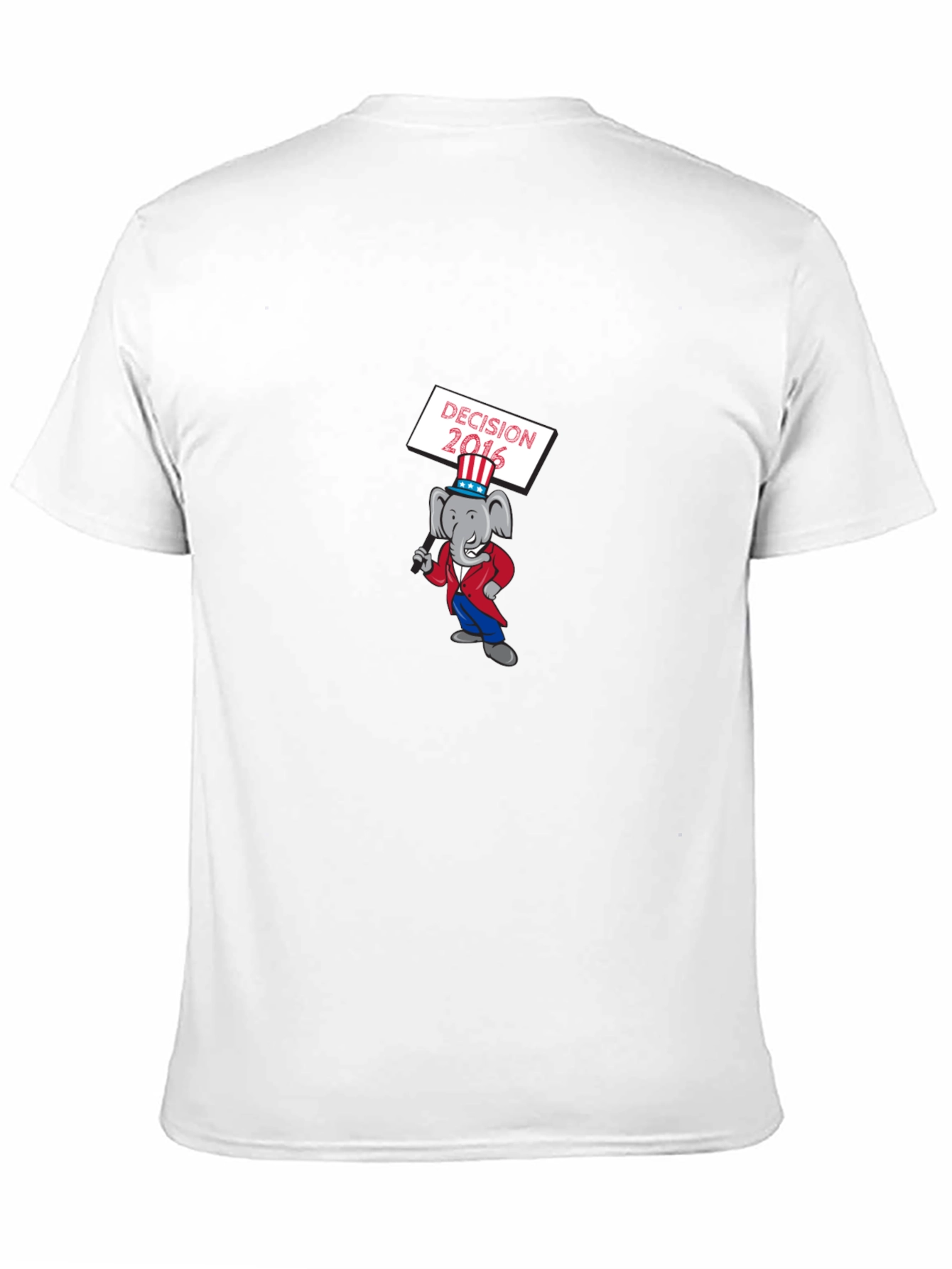 Decision 2016 Elephant Graphic Tee - Black Cotton T-Shirt