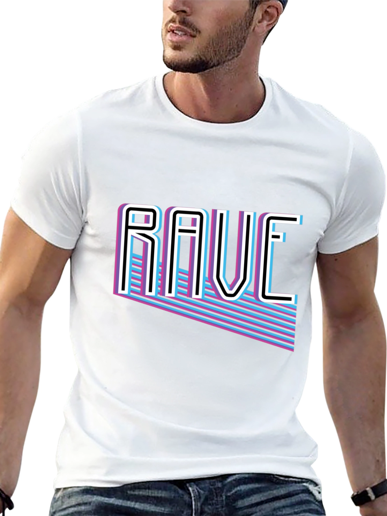 Retro Rave T-Shirt - 80s Style Graphic Tee