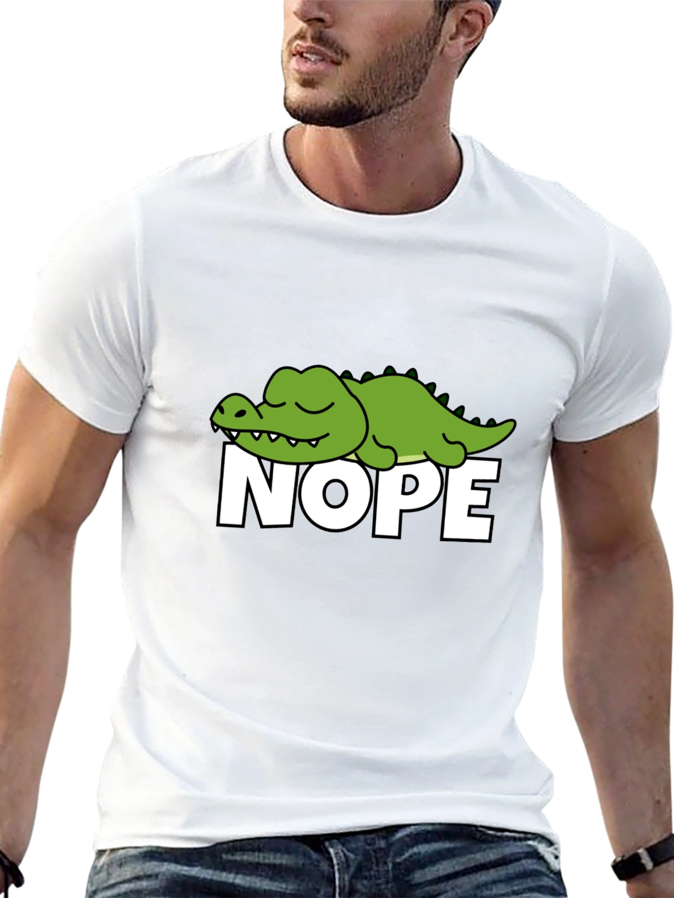 Nope Alligator Graphic Tee - Relaxed Fit
