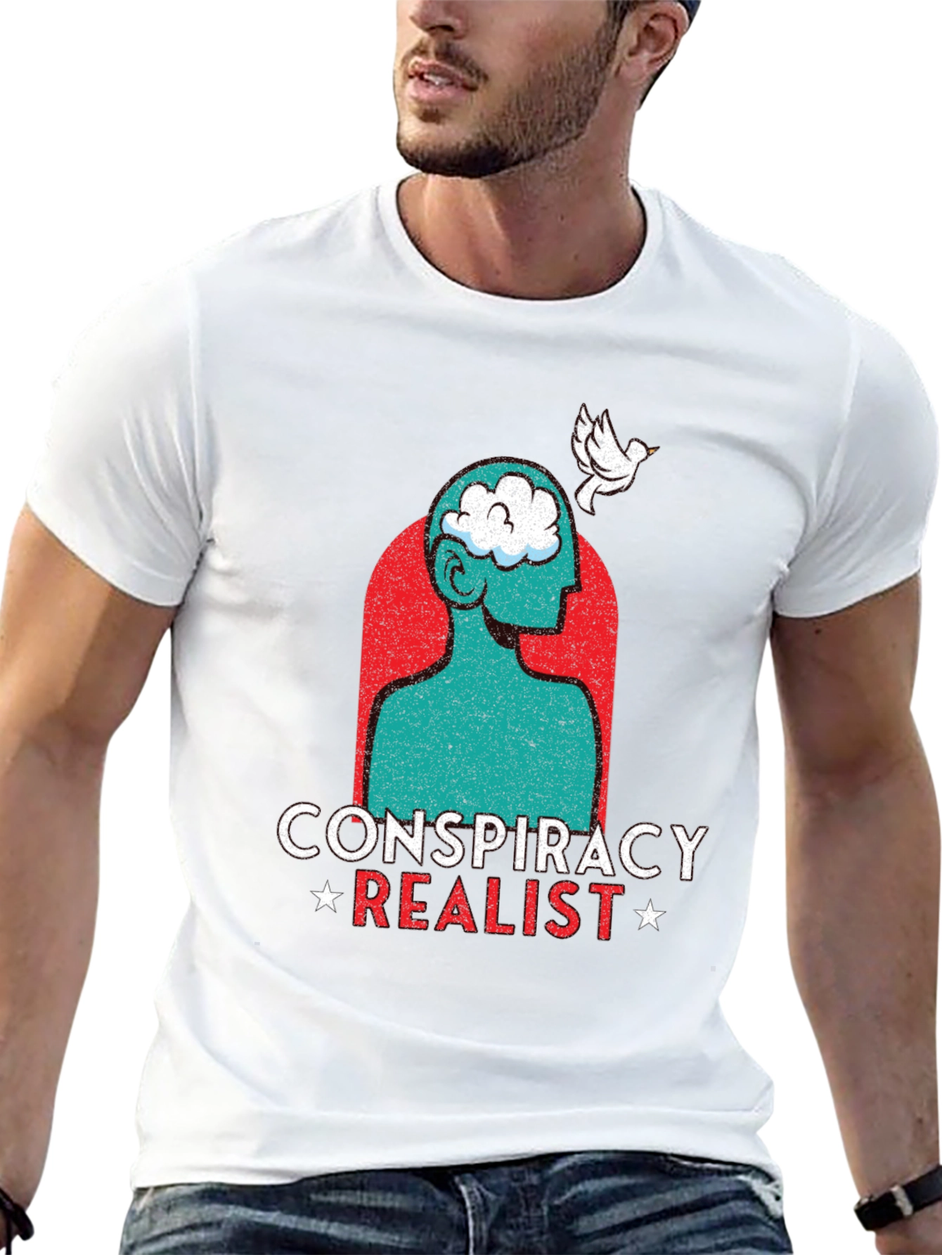 Conspiracy Realist Graphic T-Shirt