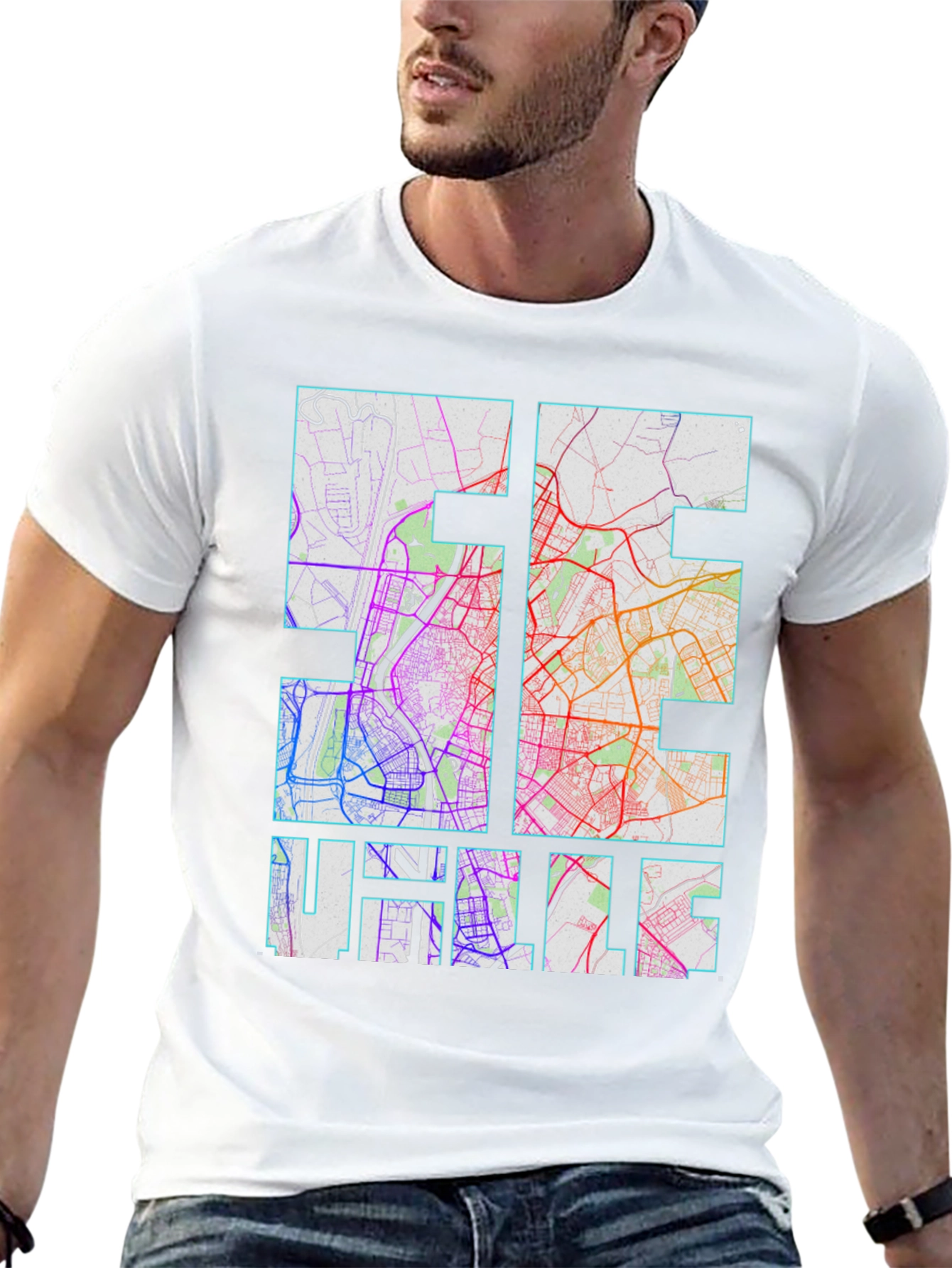 Halle Germany Map T-Shirt - Unique City Souvenir
