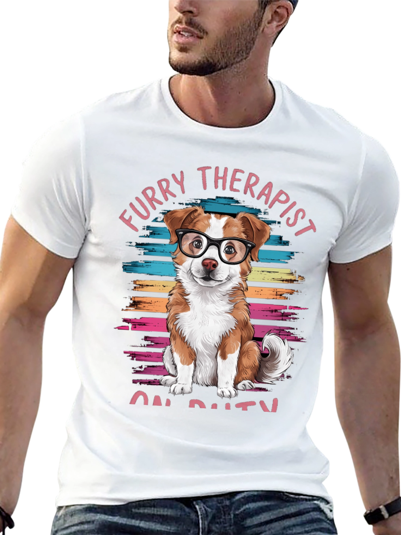 Furry Therapist On Duty Graphic Tee