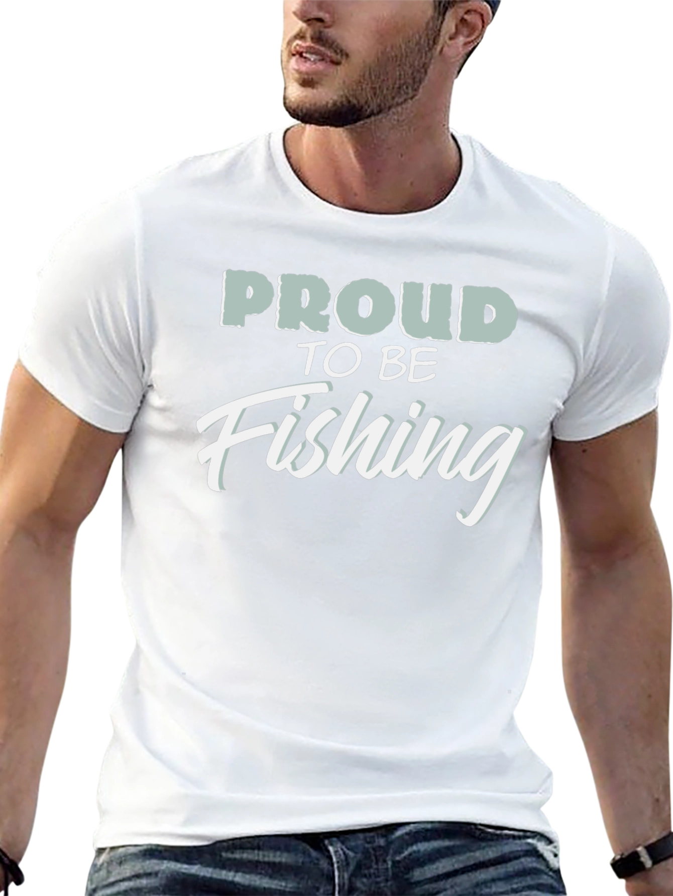Proud to be Fishing Black T-Shirt