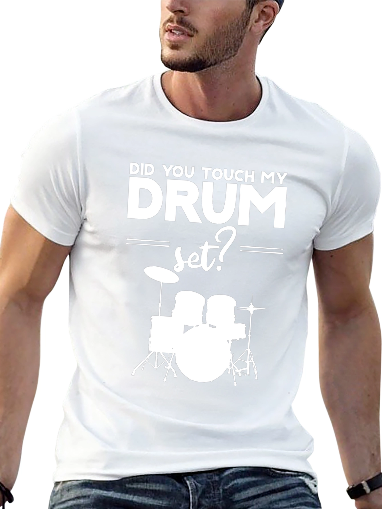 Drum Set Graphic T-Shirt - Musicians Humor Tee