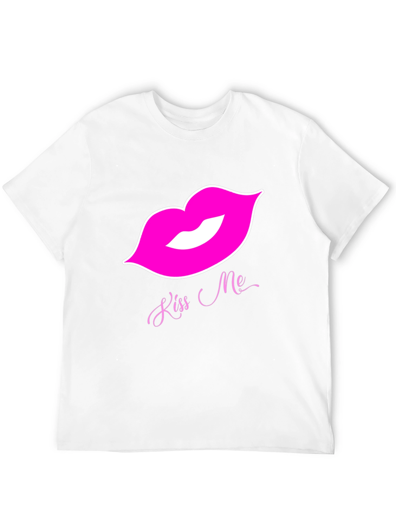 Kiss Me Lips Graphic Tee - Black T-Shirt