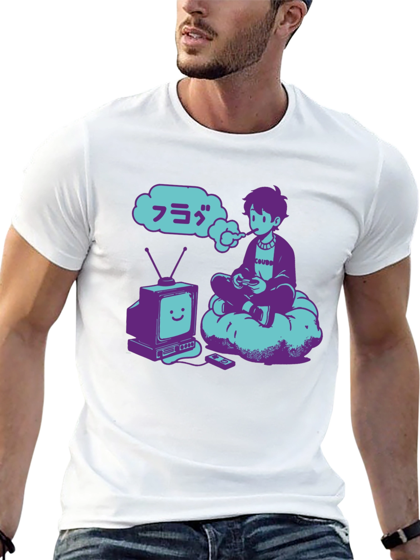 Retro Gamer T-Shirt - Vaporwave Aesthetic