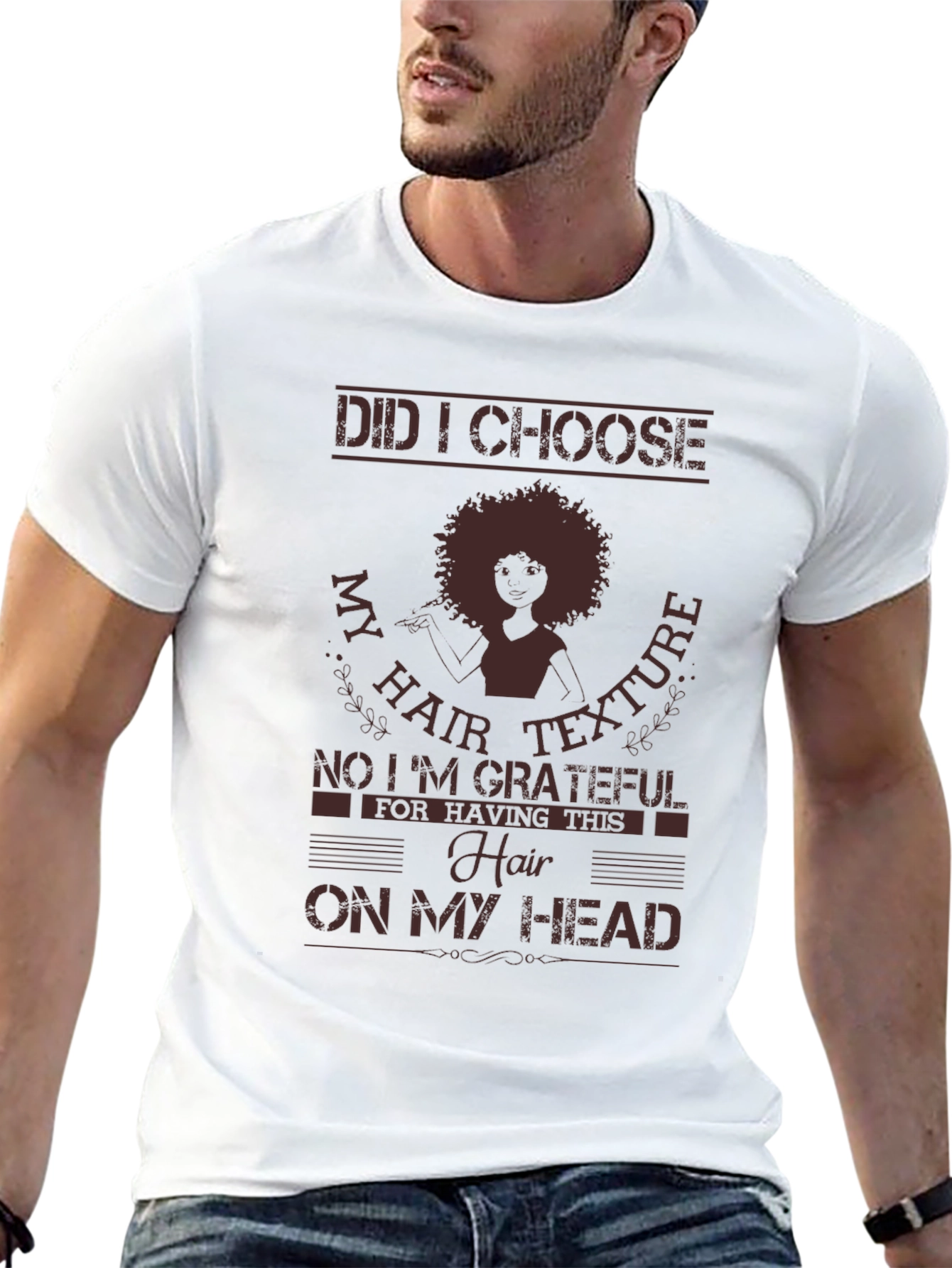 Grateful Hair Texture Graphic Tee
