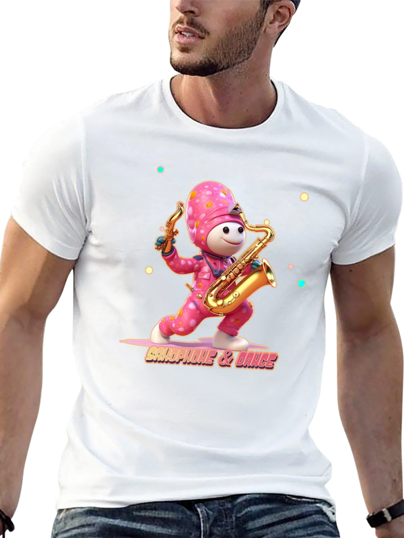 Saxophone & Dance T-Shirt - Unique Graphic Tee