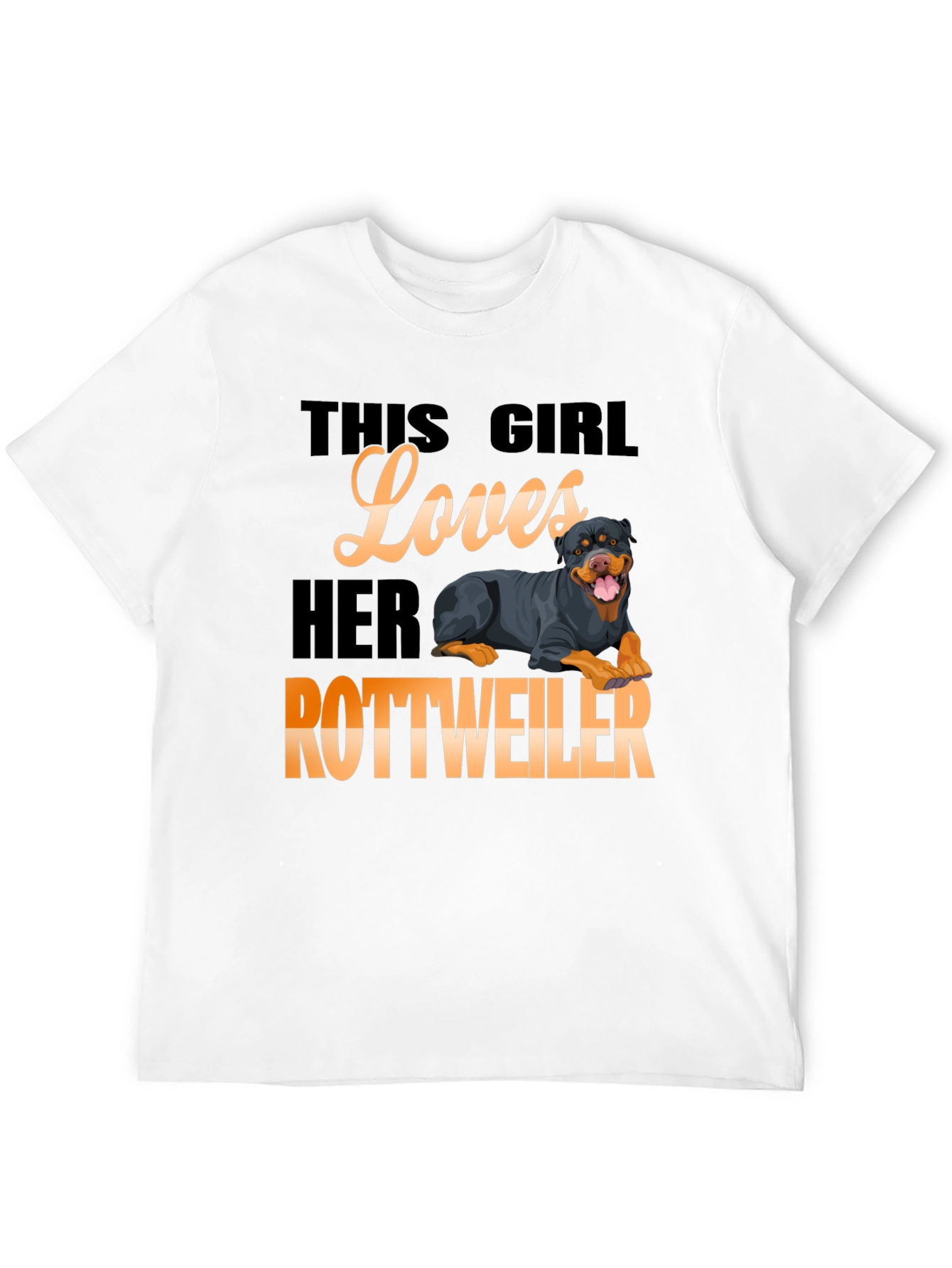 This Girl Loves Her Rottweiler T-Shirt