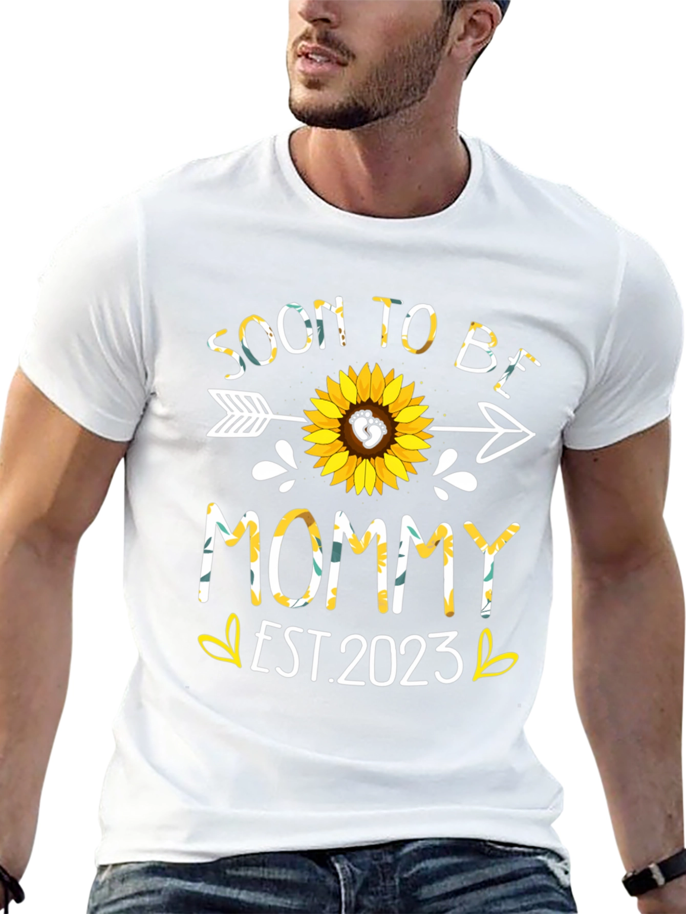 Soon to Be Mommy Est. 2023 Sunflower Shirt