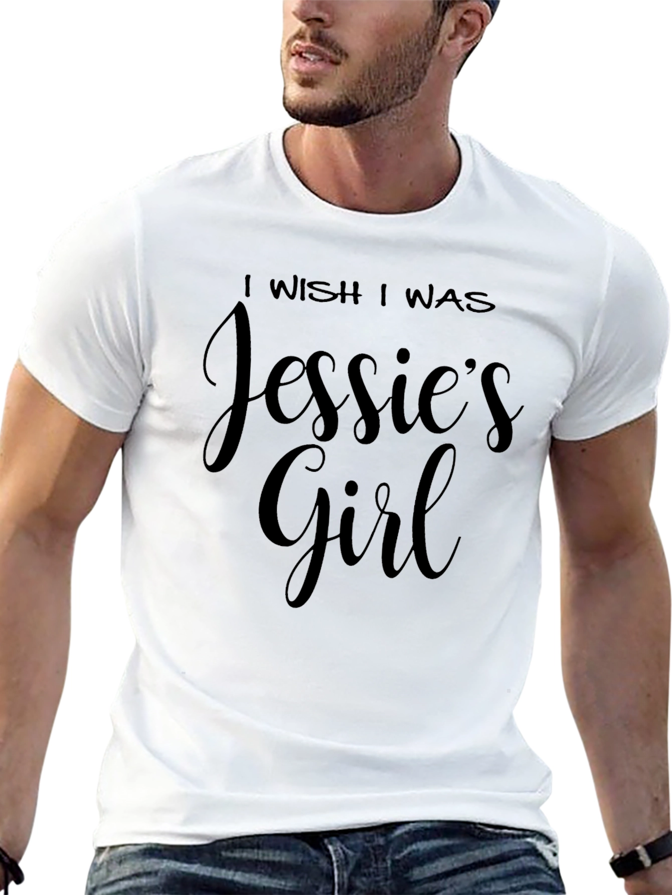 I Wish I Was Jessies Girl Black T-Shirt