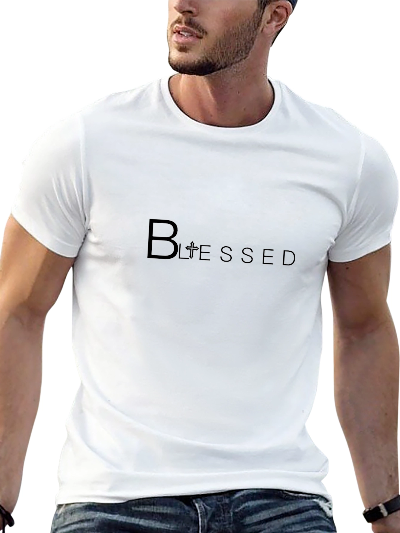 Blessed Graphic Tee - Stylish Religious T-Shirt