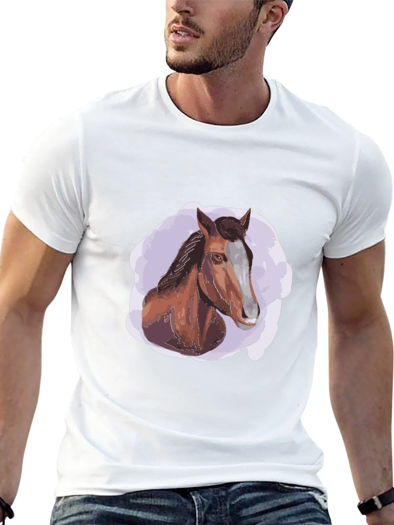 Horse Graphic Black T-Shirt - Stylish Casual Wear