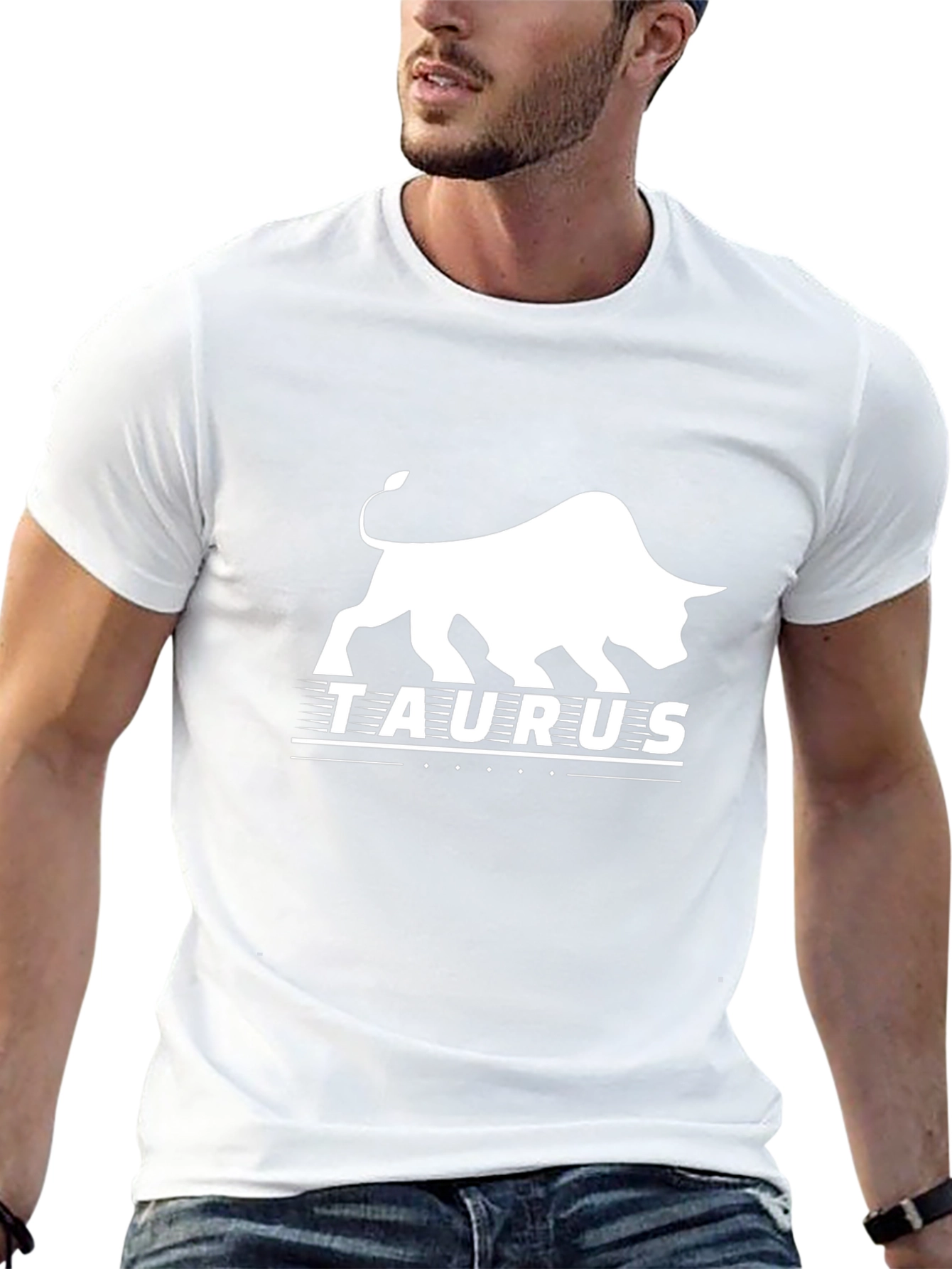Taurus Zodiac Black Graphic T-Shirt