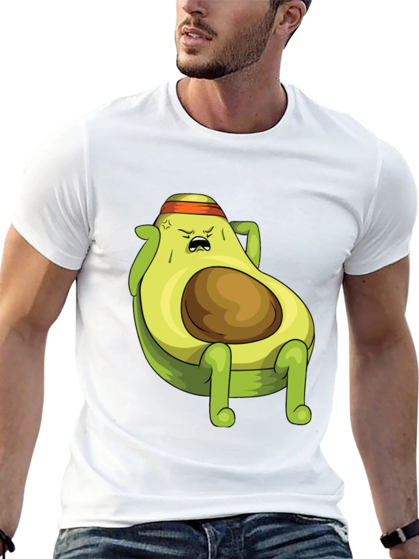 Avocado Gym Workout T-Shirt - Funny Fitness Tee