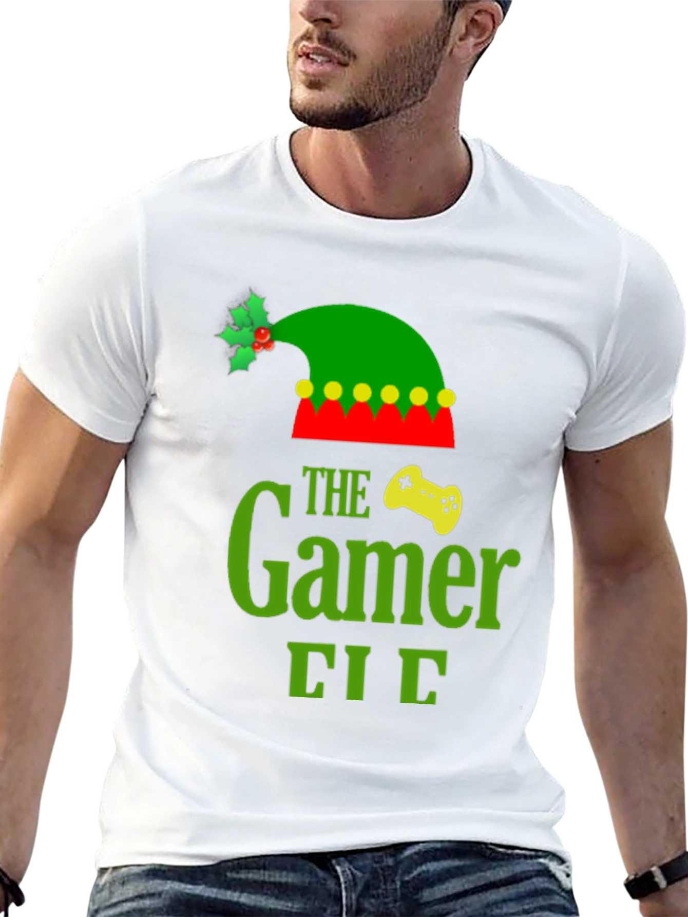 The Gamer Elf Christmas T-Shirt - Holiday Gaming Tee