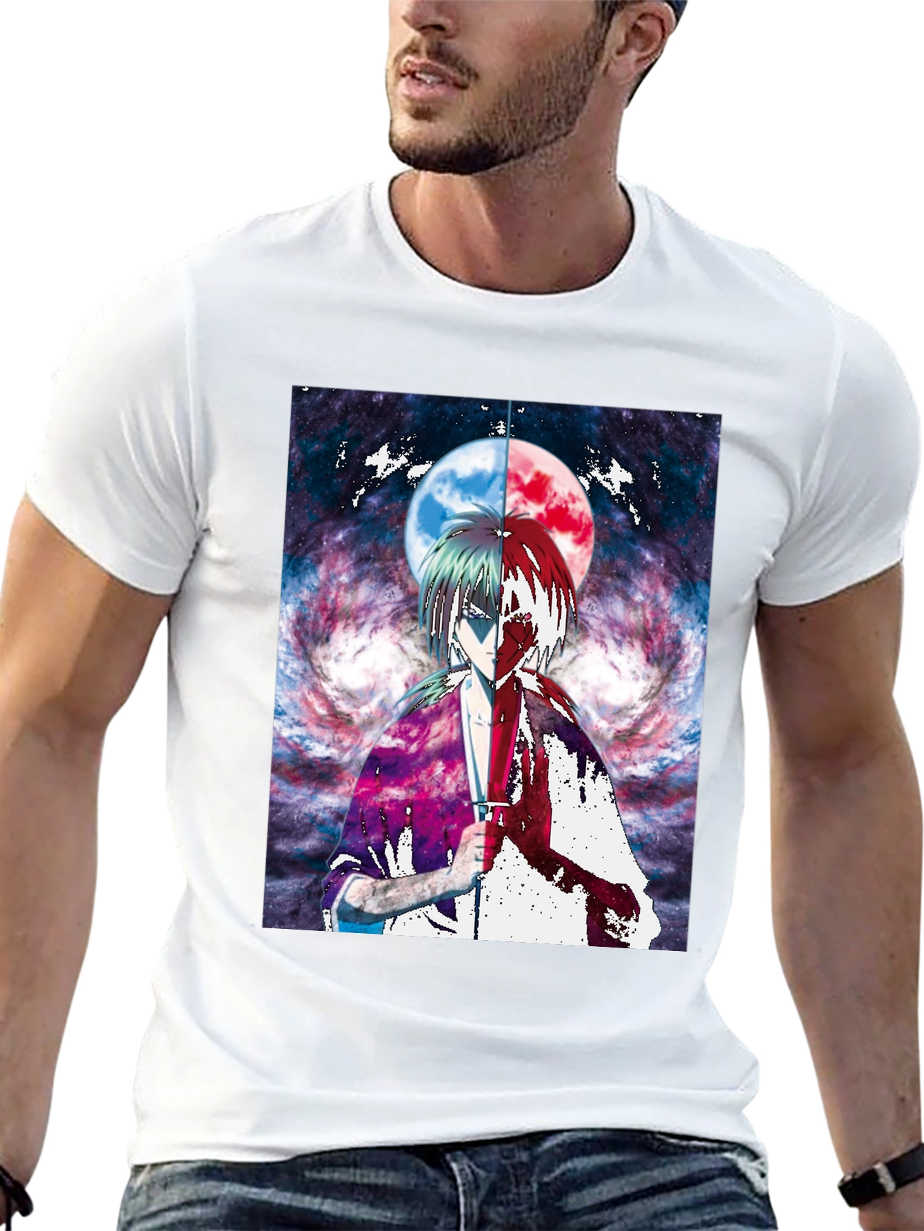 Anime Moon Graphic T-Shirt | Unique Design