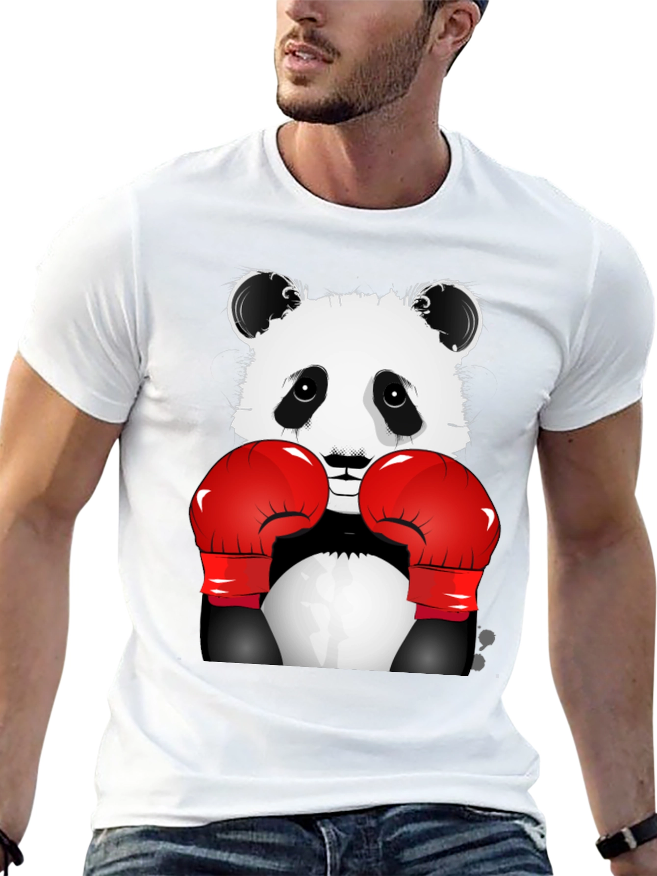 Panda Boxer Graphic T-Shirt